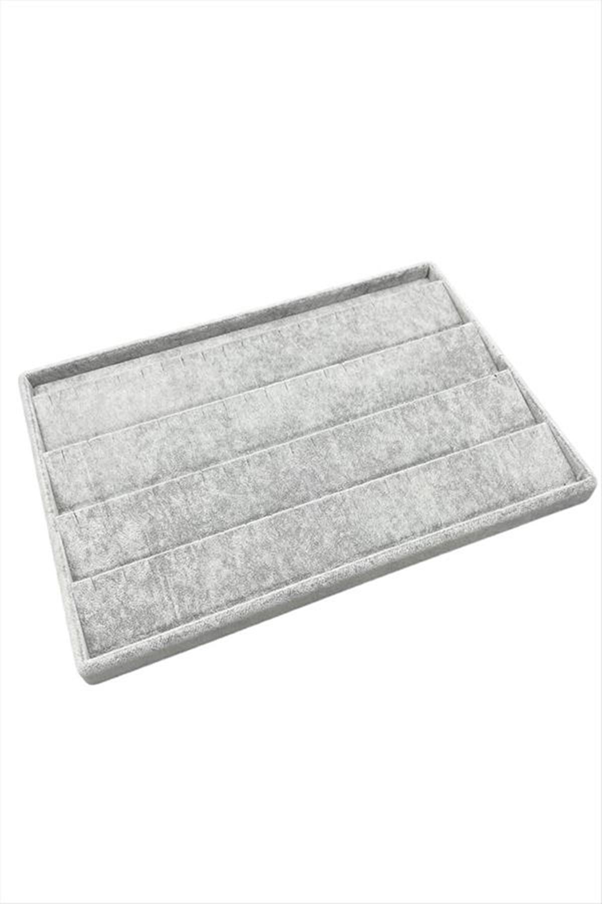 Yatay Anfora Kumaş Küpelik 24*34 cm - Gri