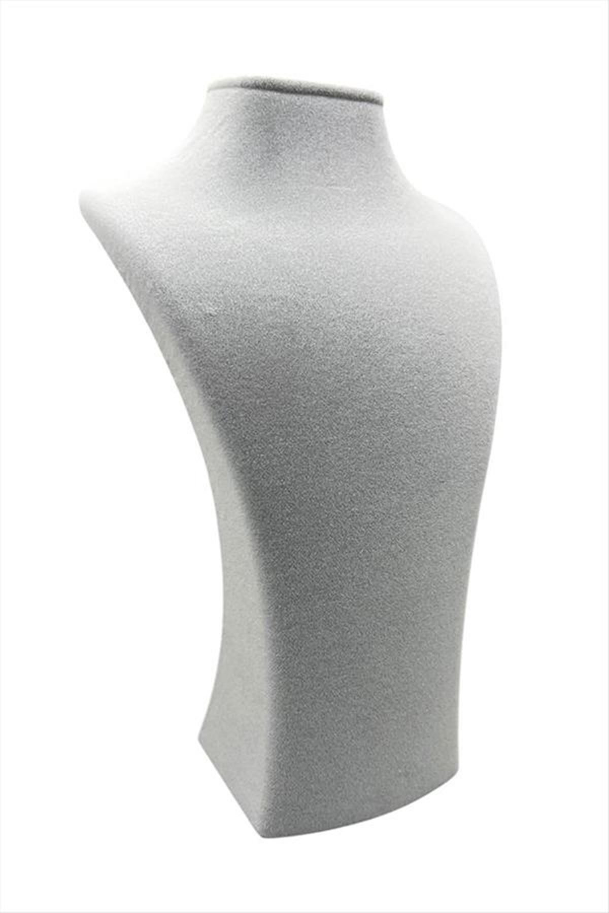 33 cm Kare Kafa Manken Anfora Kumaş - Gri