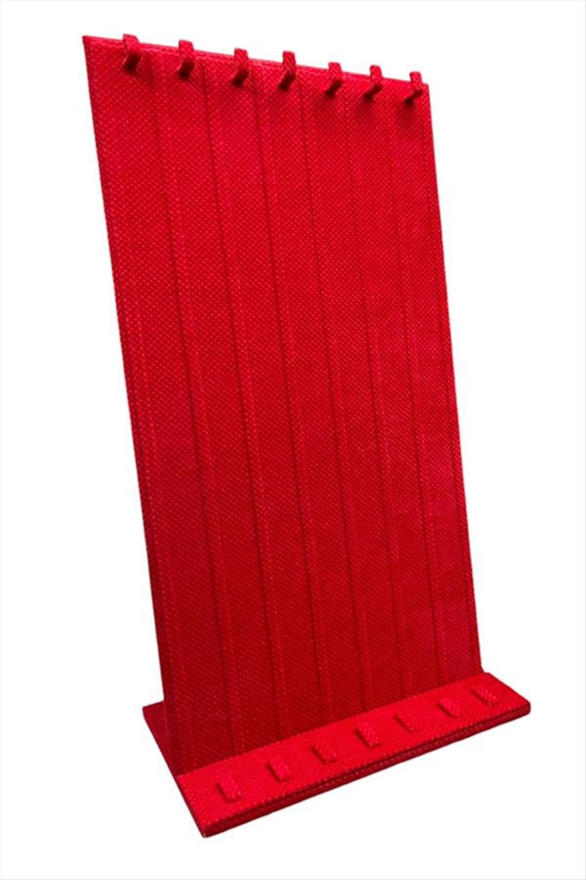 Kadife Tırnaklı Ayaklı Tesbih Standı - Kırmızı