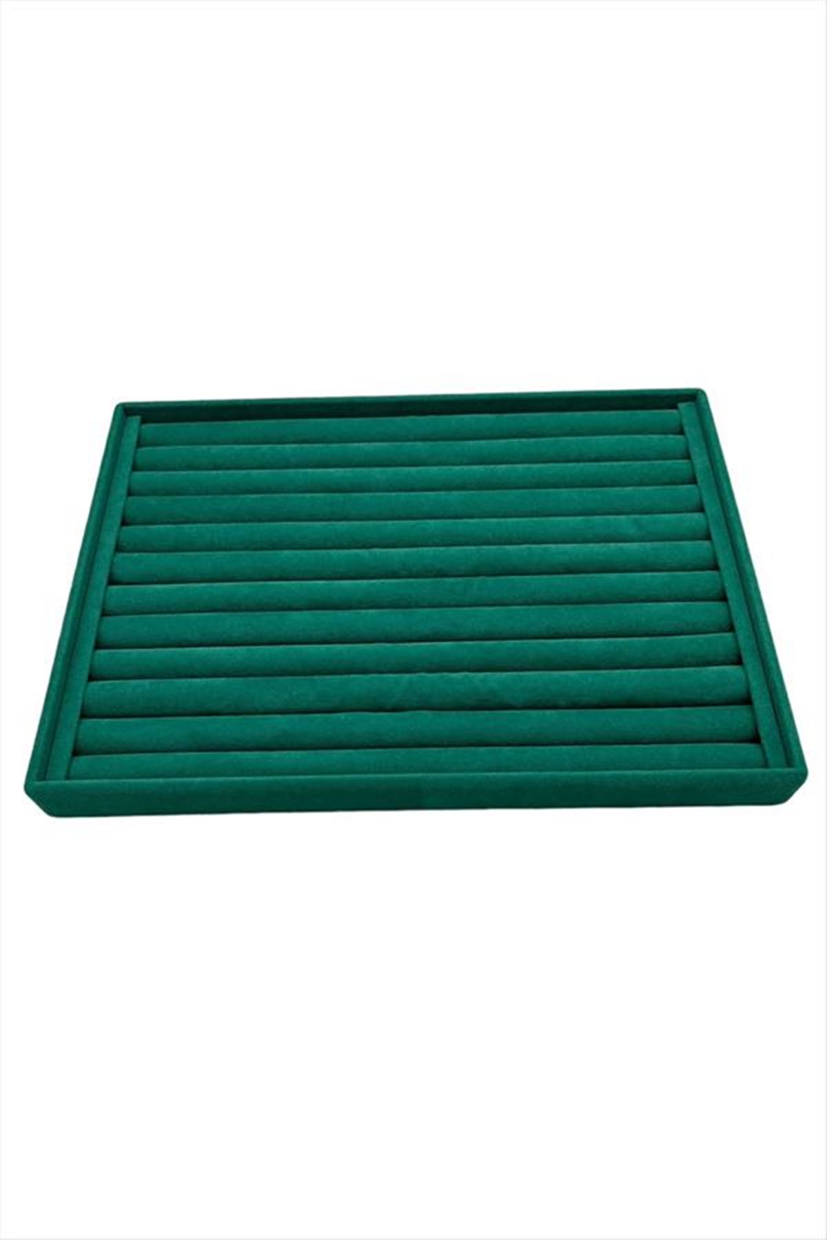 Yatay Sosisli Anfora Yüzük Kelepçe Standı 24*34 cm - Yeşil