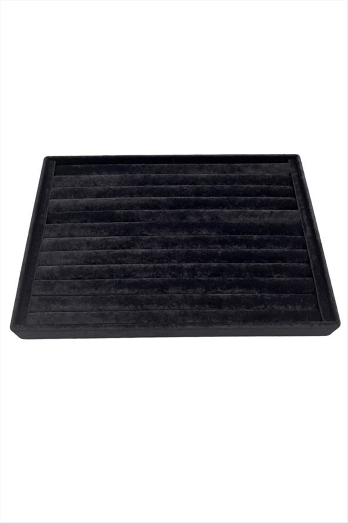 Yatay Sosisli Anfora Yüzük Kelepçe Standı 24*34 cm - Siyah