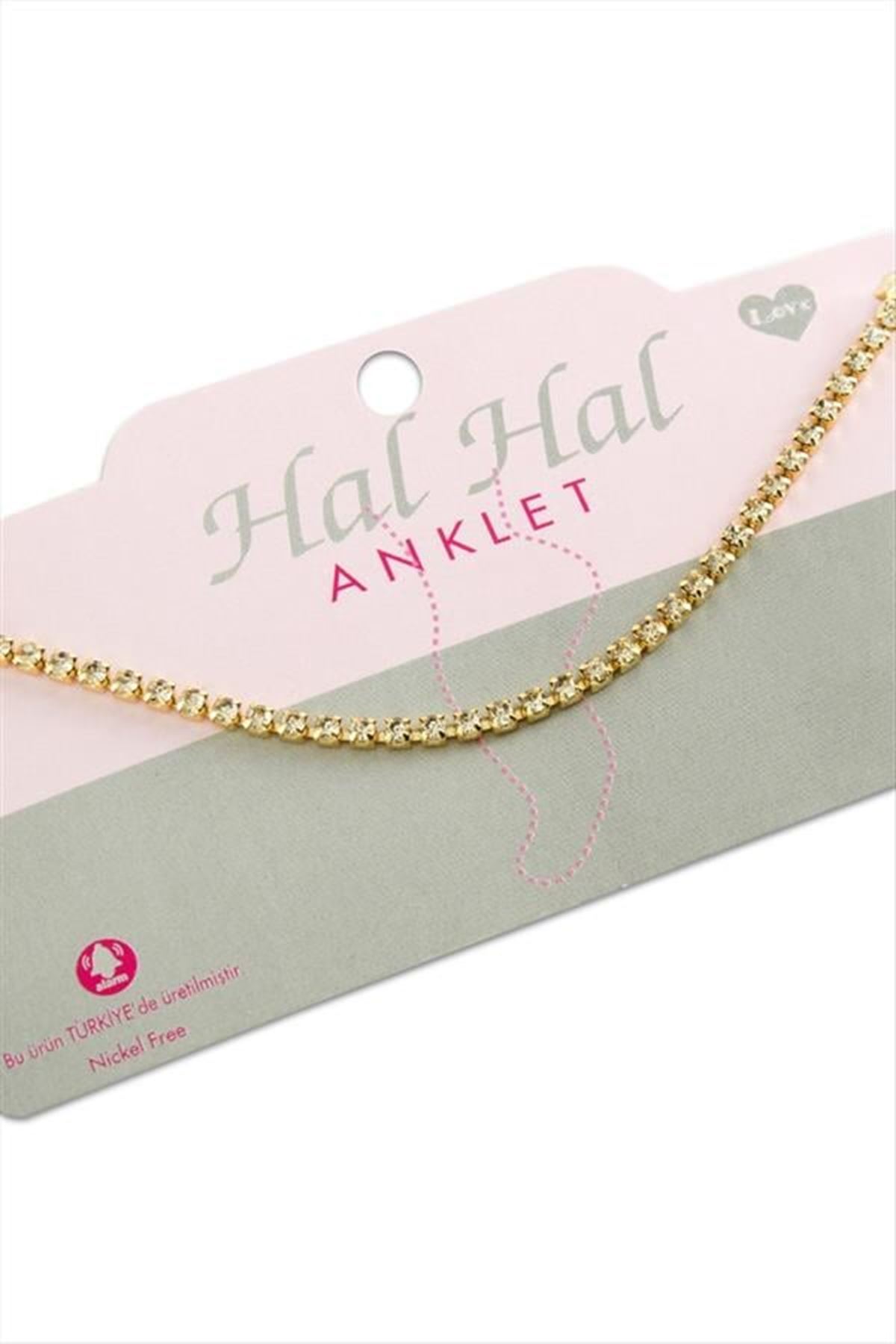 Şerit Taşlı Halhal - Sarı