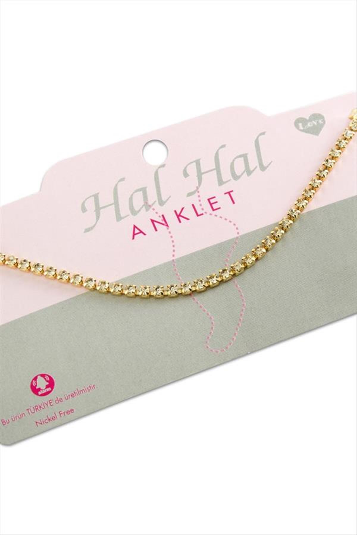 Şerit Taşlı Halhal - Sarı