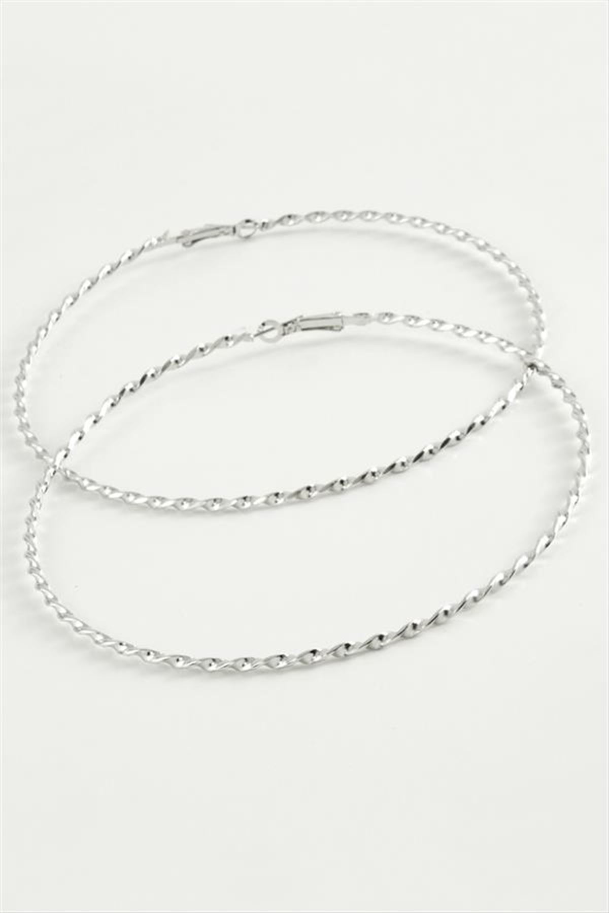 Burgulu Metal Halka Küpe 8-9-10 cm
