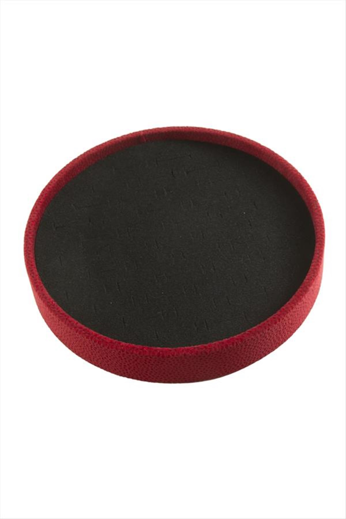 Yuvarlak Ahşap Anfora Kumaş Piercing Küpelik 20 cm - Bordo