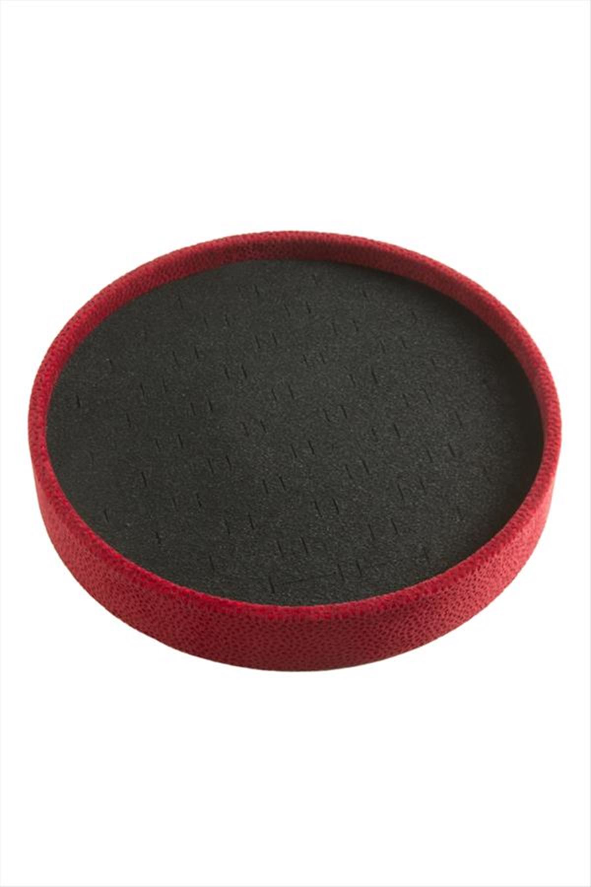 Yuvarlak Ahşap Anfora Kumaş Yüzüklük 20 cm - Kırmızı