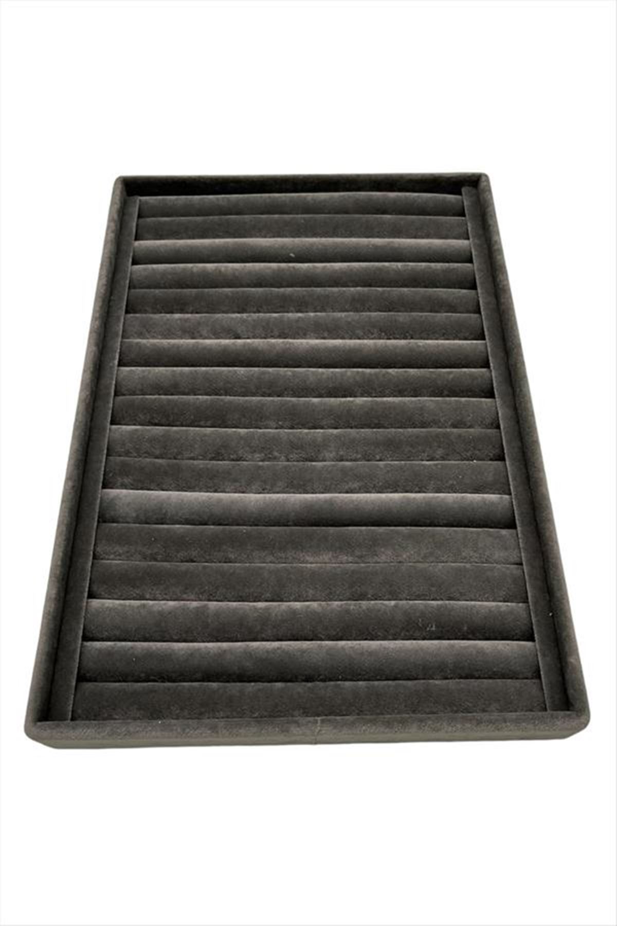 Dik Sosisli Anfora Yüzük Kelepçe Standı 24*34 cm - Füme