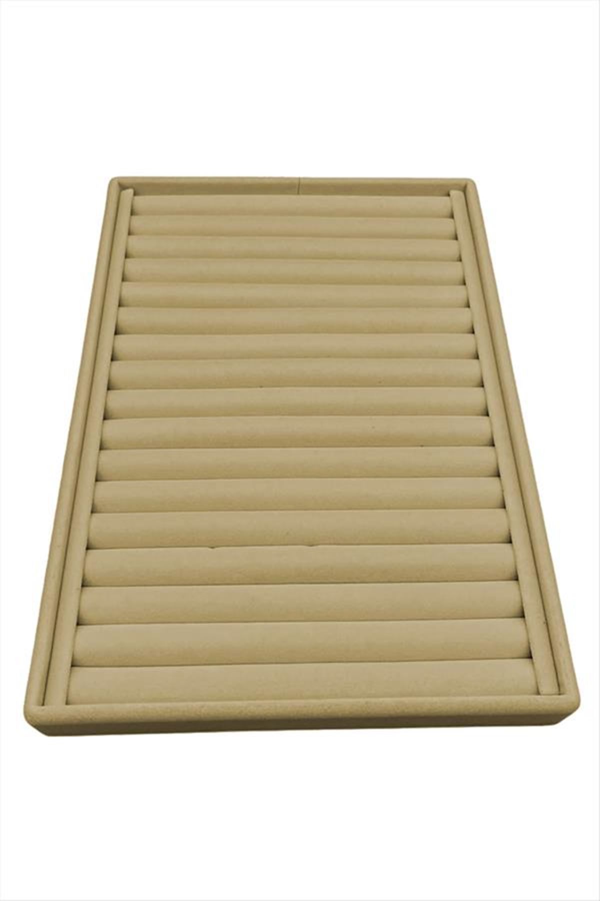 Dik Sosisli Anfora Yüzük Kelepçe Standı 24*34 cm - Açık Kahverengi