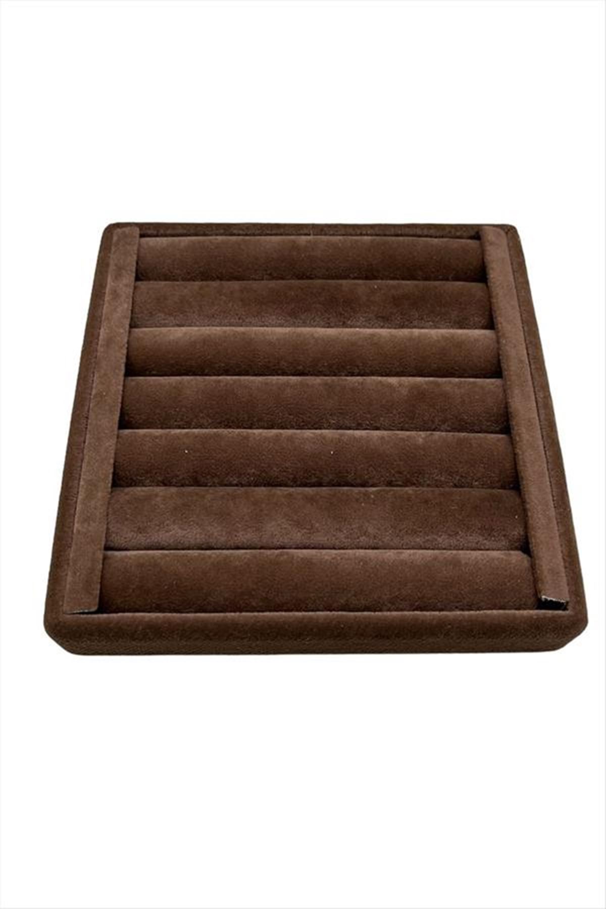 Yatay Sosisli Anfora Yüzük Kelepçe Standı 15*15 cm - Kahverengi