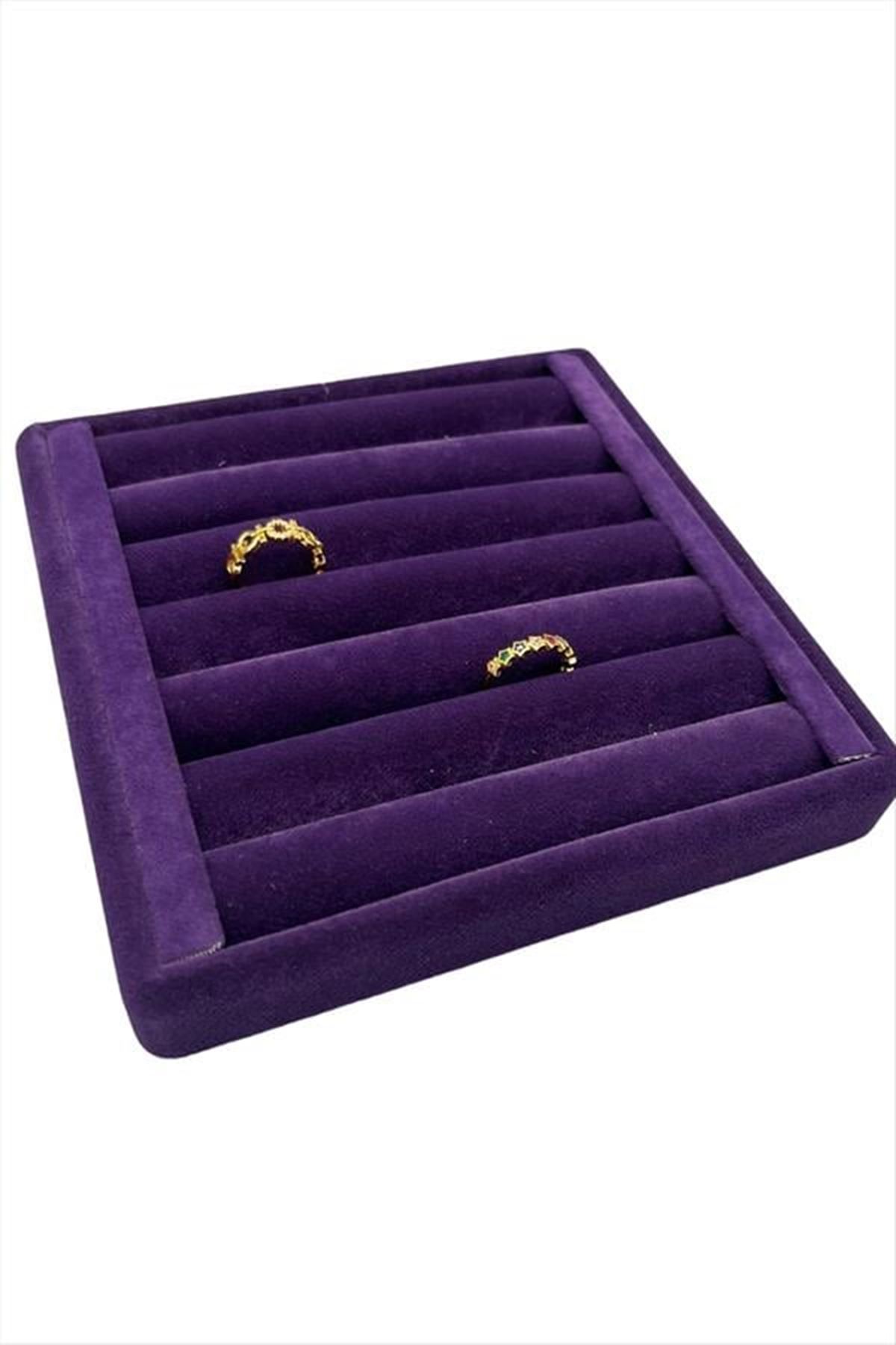 Yatay Sosisli Anfora Yüzük Kelepçe Standı 15*15 cm - Kırmızı