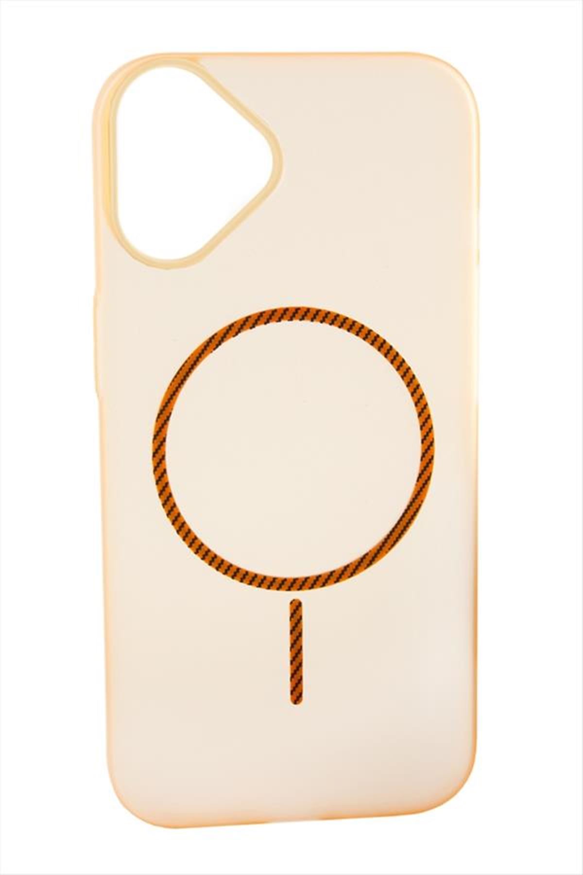 iPhone 16 Buzlu Magsaff Kapak Kılıf - Siyah