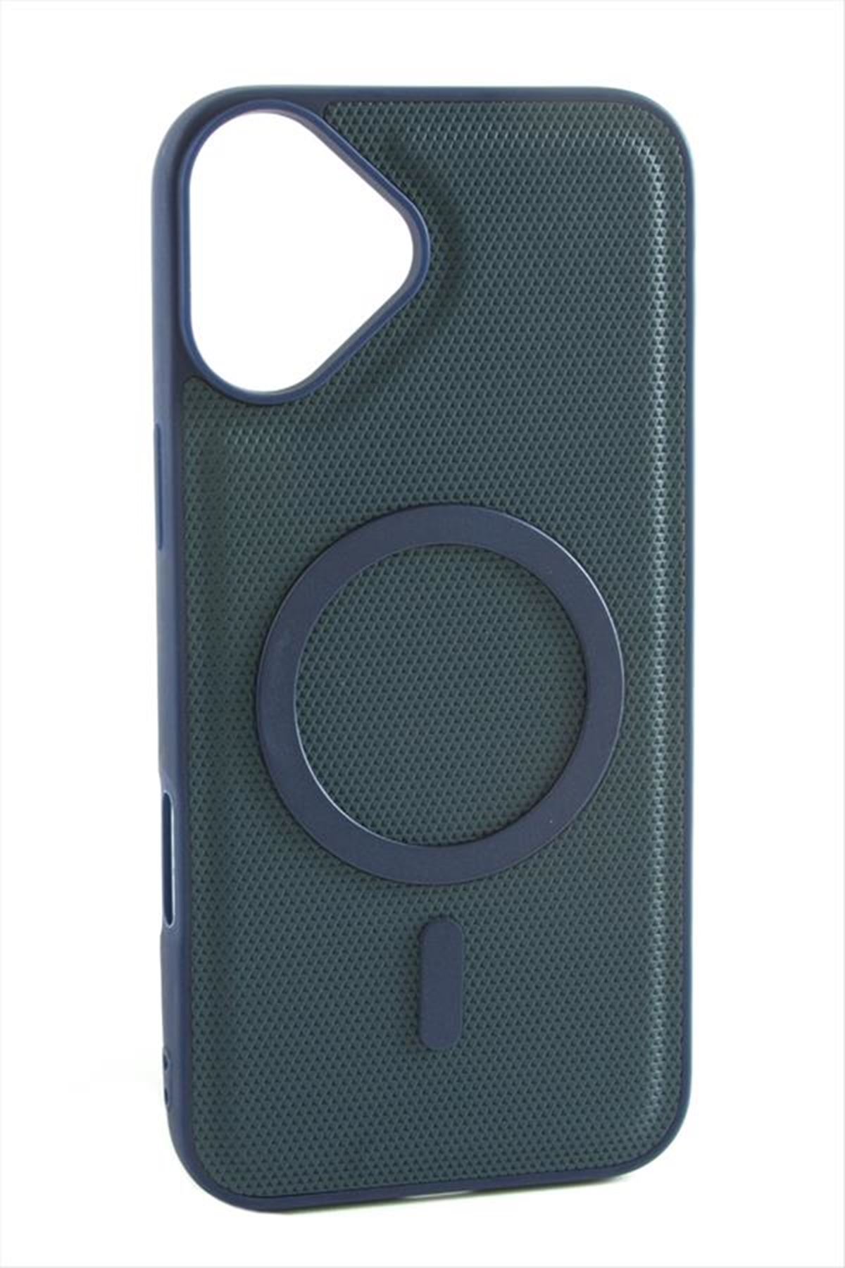 İphone 16 Plus Magsaff Kapak Kılıf - Lacivert