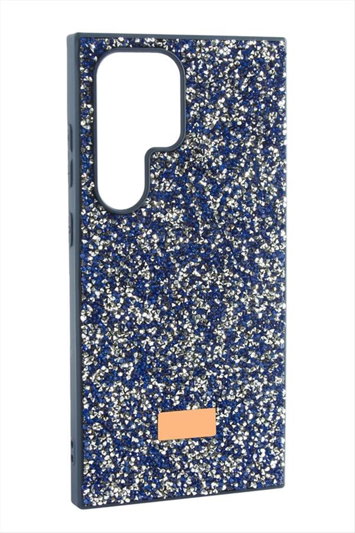 Samsung Galaxy S24 Ultra Taşlı Kapak Kılıf - Mavi