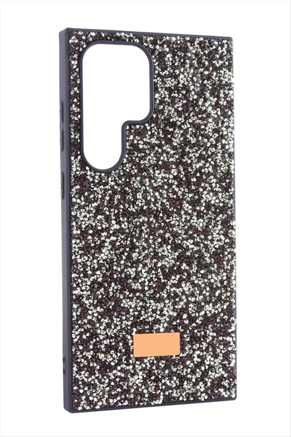 Samsung Galaxy S23 Ultra Taşlı Kapak Kılıf - Mor