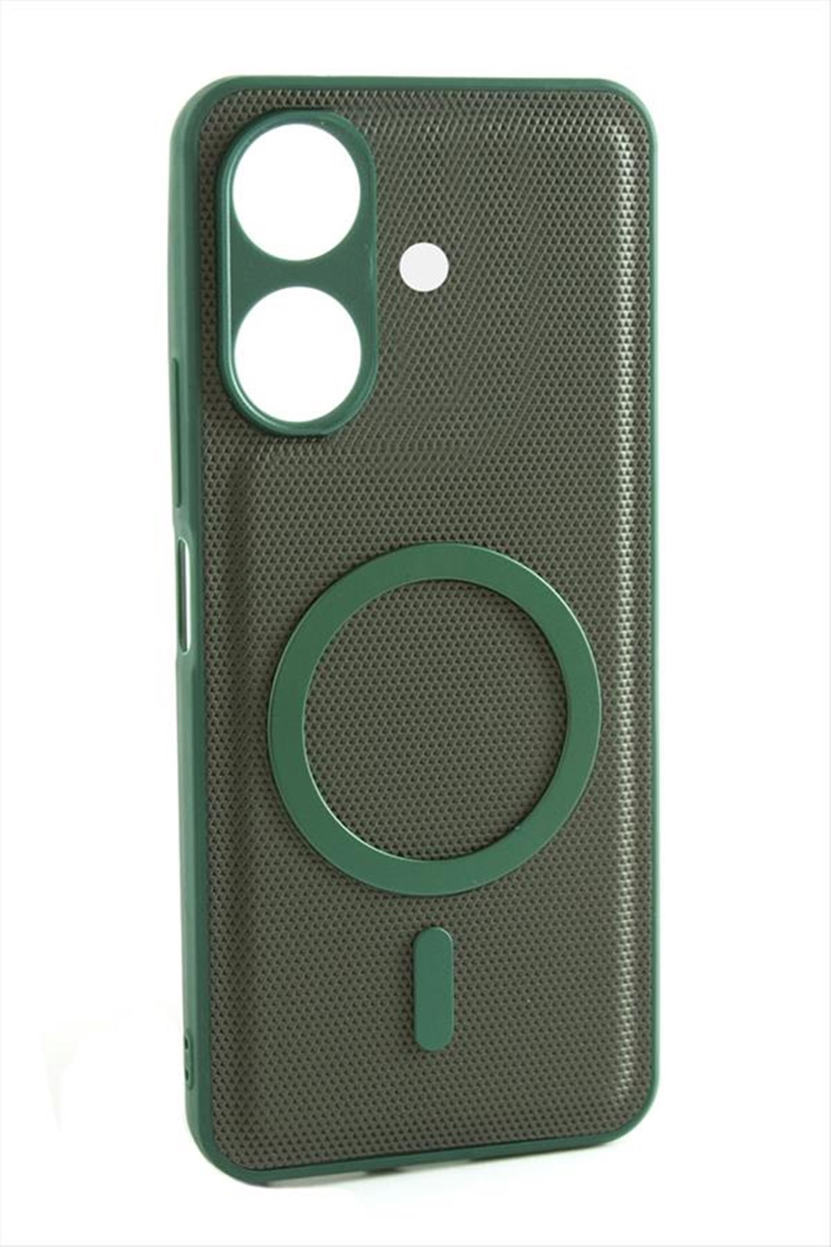 Xiaomi Redmi 13C Magsaff Kapak Kılıf - Yeşil