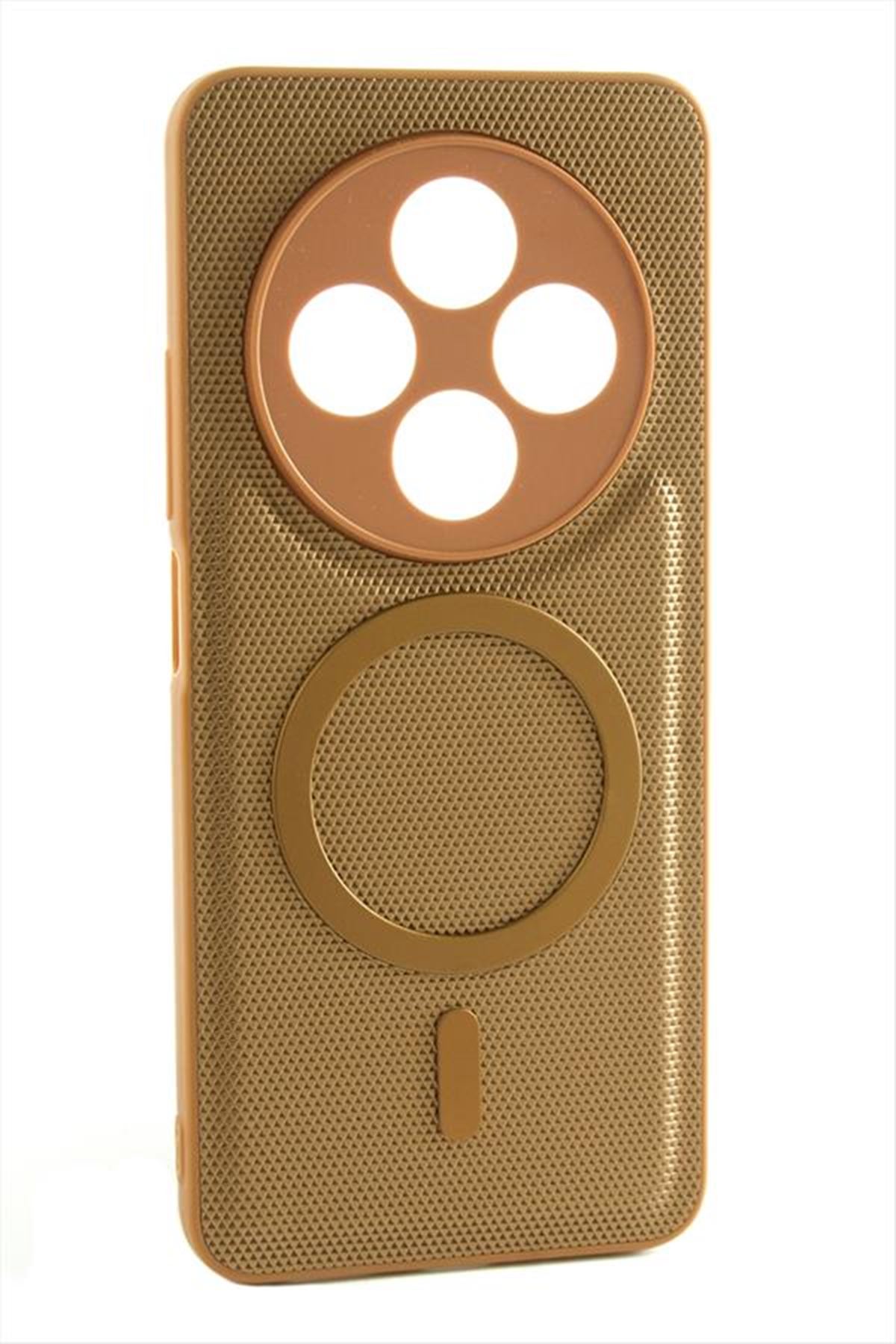 Xiaomi Redmi 14C Magsaff Kapak Kılıf - Sarı