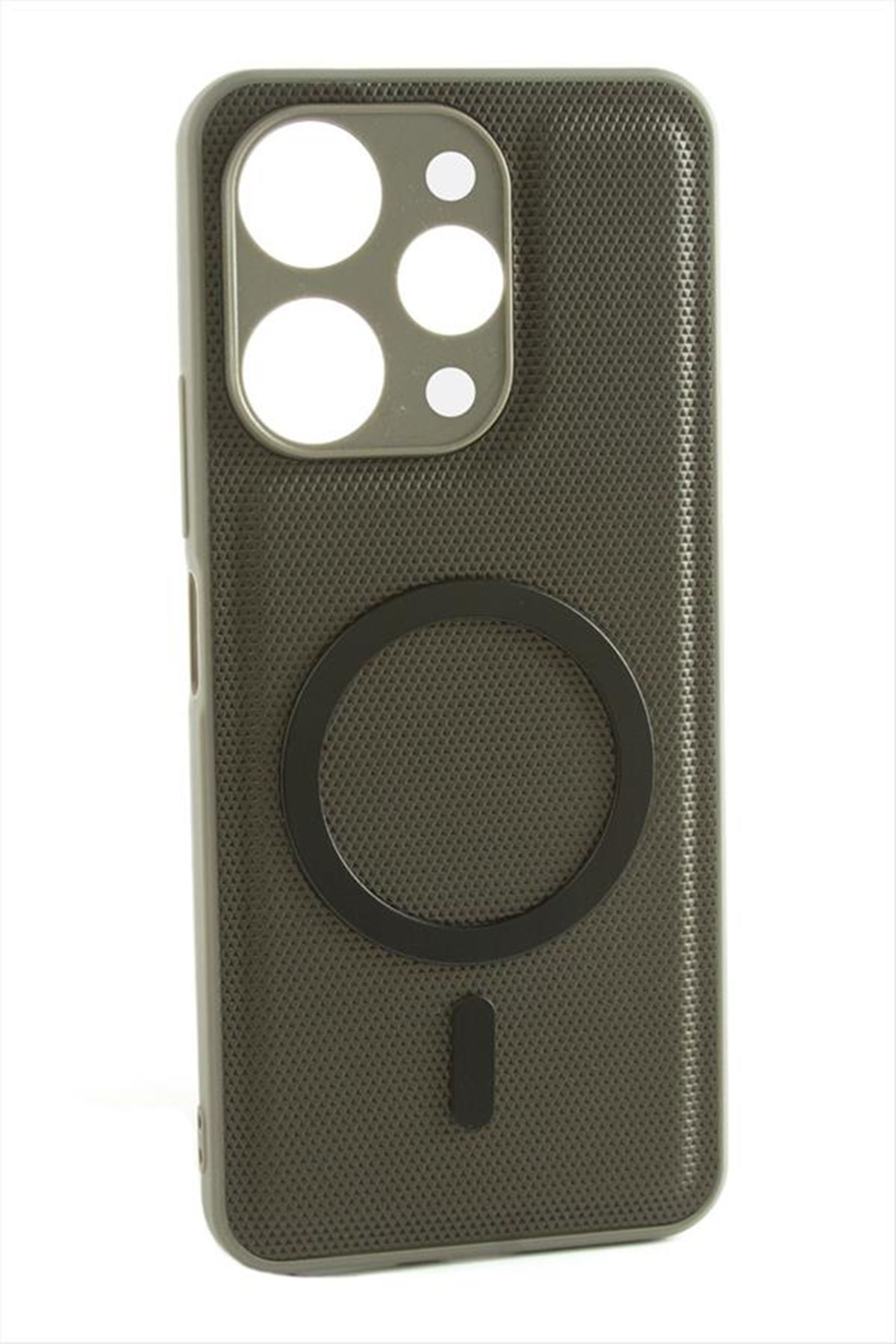 Xiaomi Redmi 12 Magsaff Kapak Kılıf - Gri
