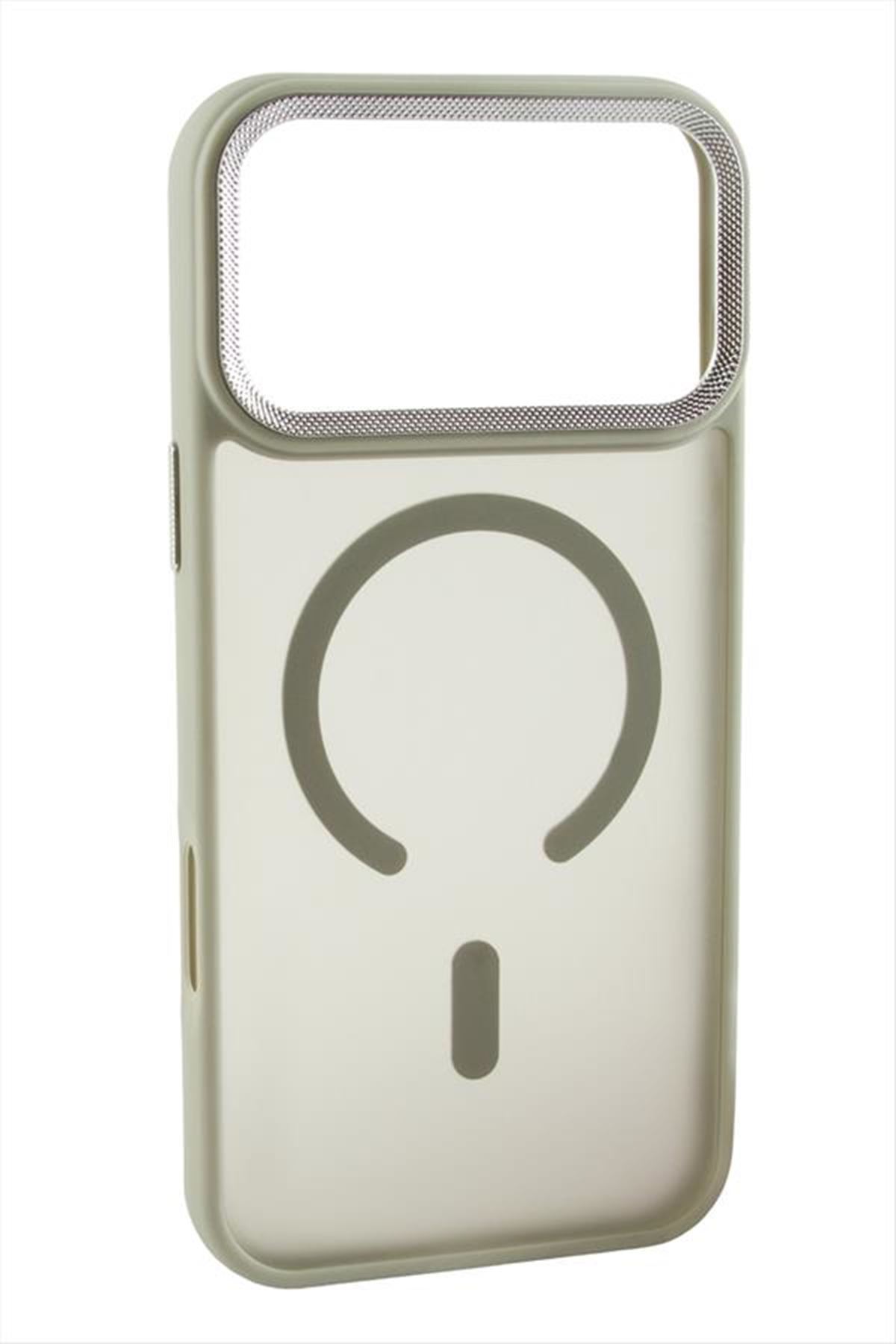 İphone 17 Pro Max Magsaff Kapak Kılıf - Gri