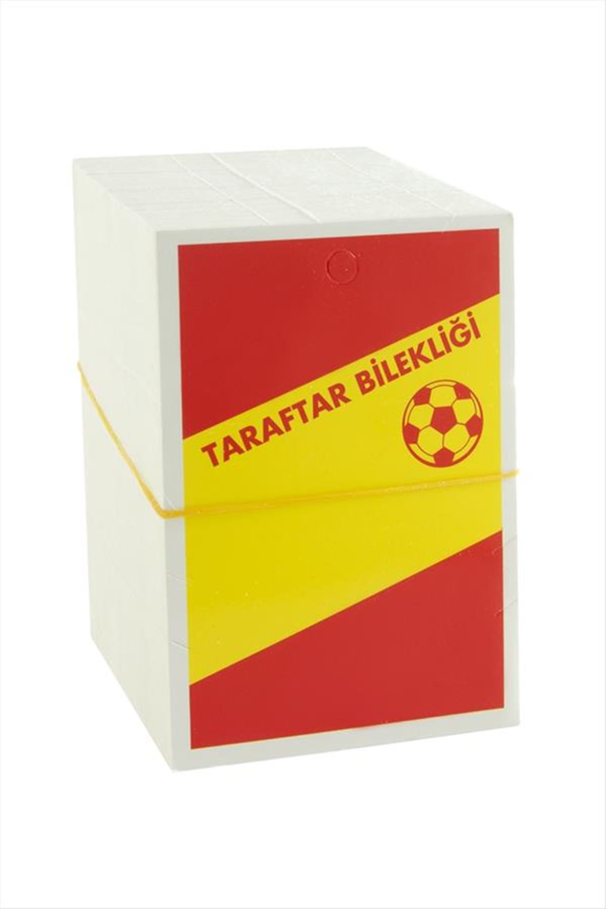 Taraftar Bileklik Kartı 200 Adet - Kırmızı