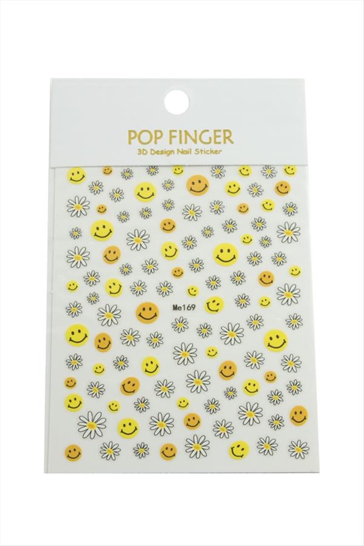 Papatya Emoji Tattoo Dövme Sticker - Sarı