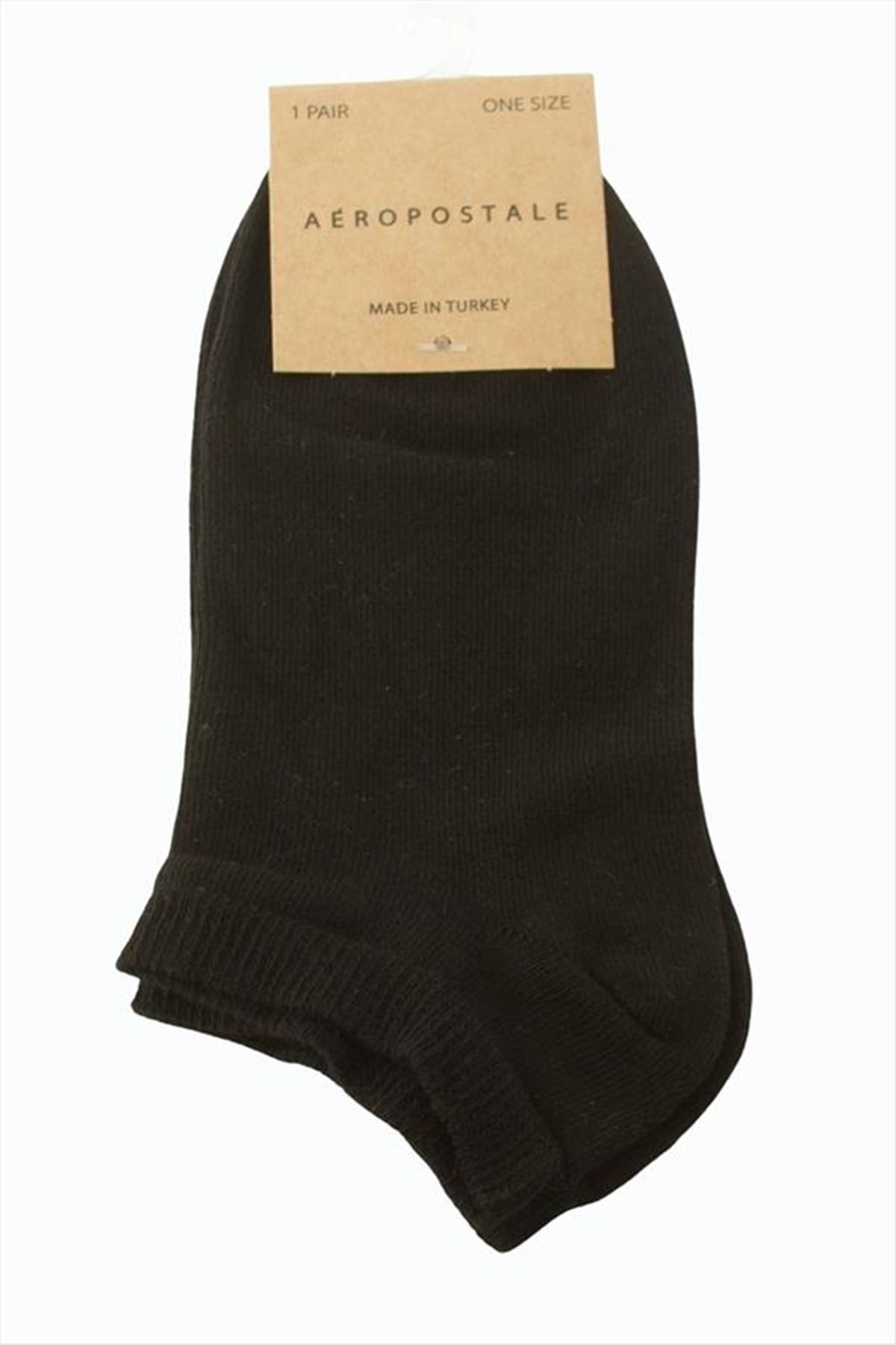 Unisex Snekars Çorap - Siyah