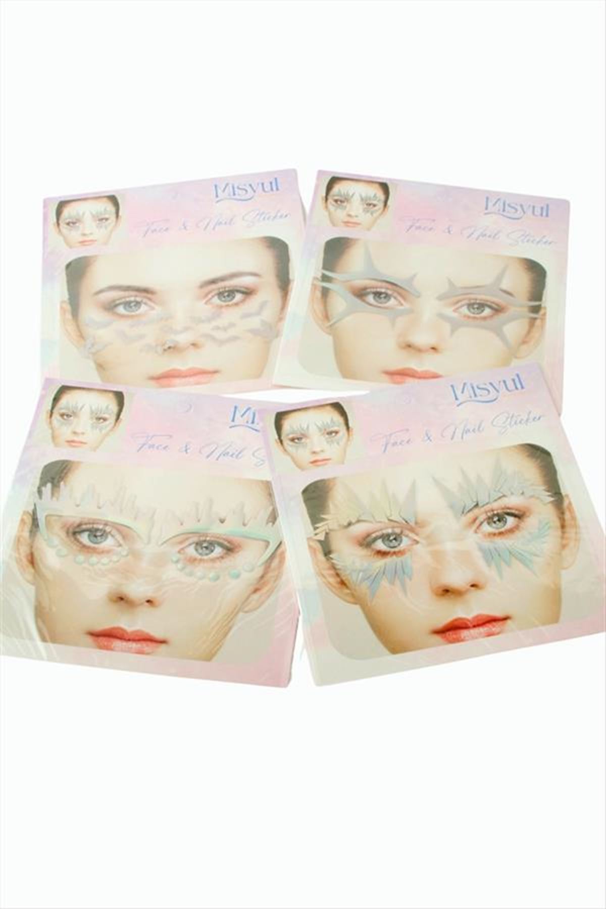 Tırnak ve Yüz Süsleme Sticker - Gümüş Rengi