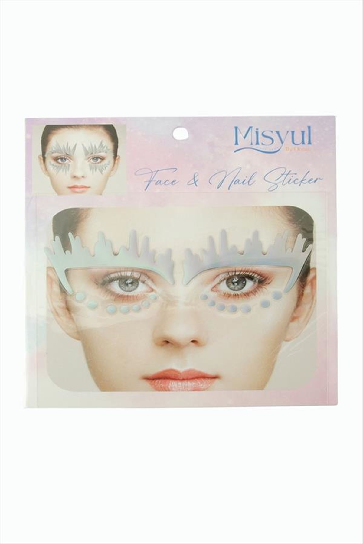 Tırnak ve Yüz Süsleme Sticker - Gümüş Rengi