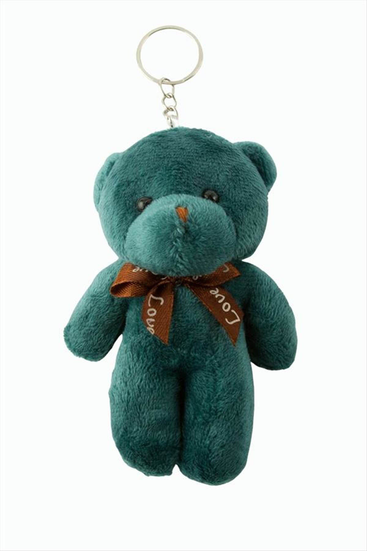 Ayıcık Peluş Çanta Anahtarlık 13 cm - Fuşya