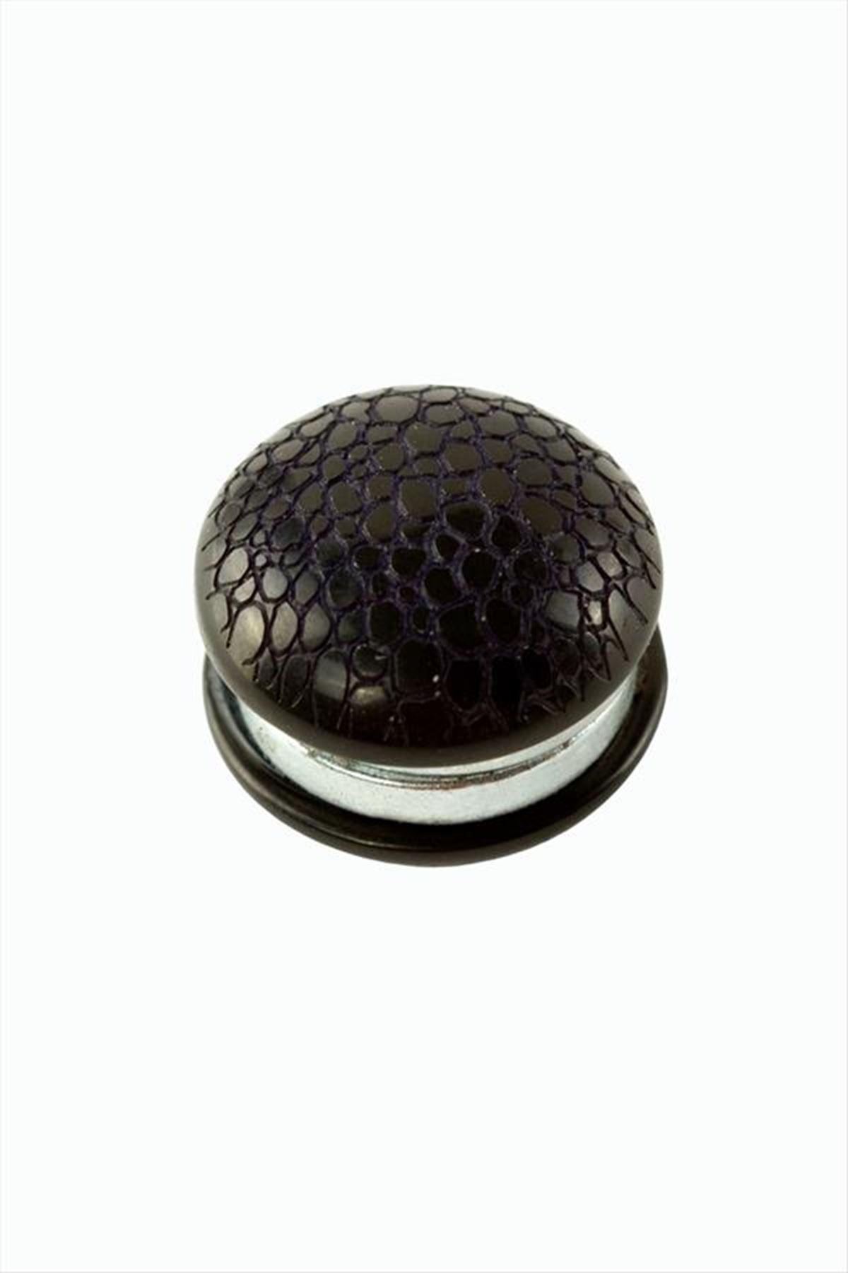 Zemin Desenli Kupa Eşarp Mıknatısı 1 Adet - Siyah