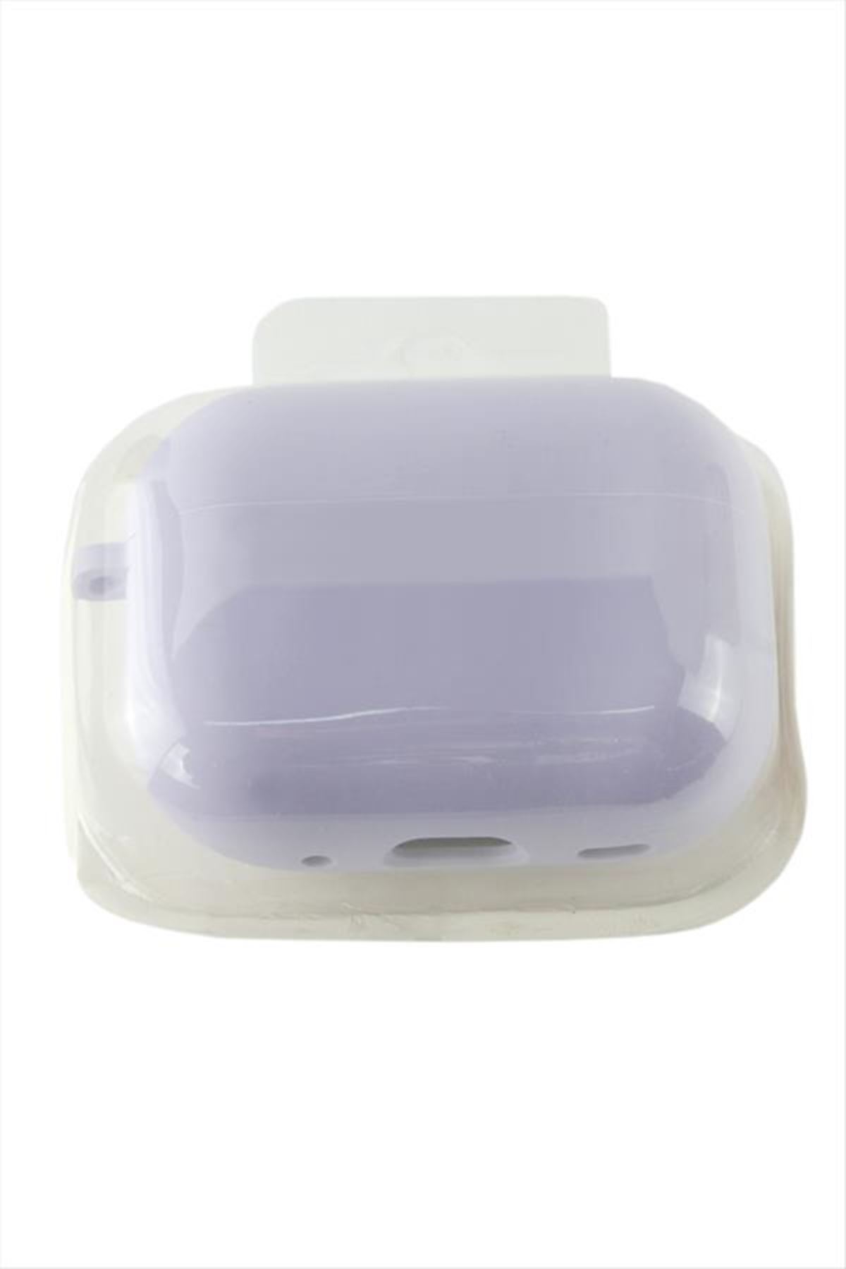 Airpods Pro 2 Uyumlu Kablosuz Silikonlu Kulaklık Kılıfı - Lila
