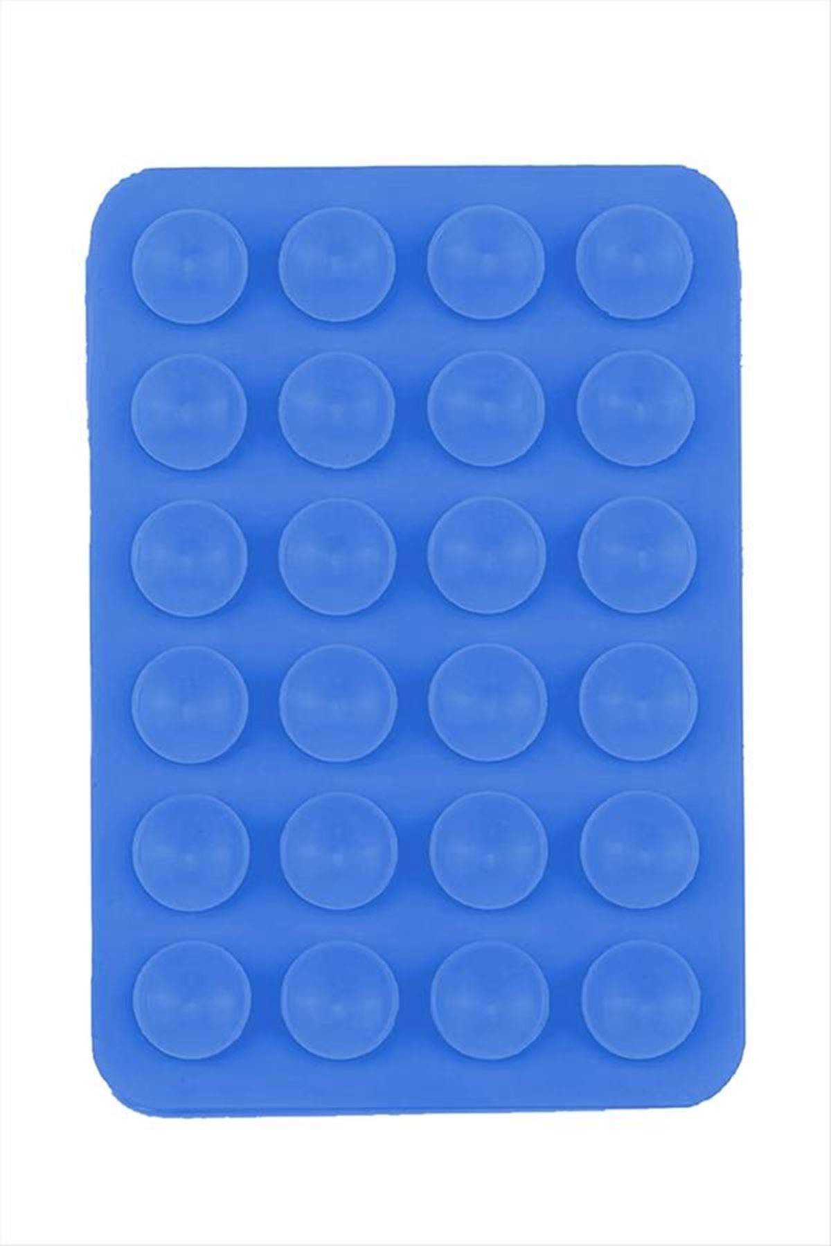 Vantuzlu Silikon Telefon Tutucu - Mavi