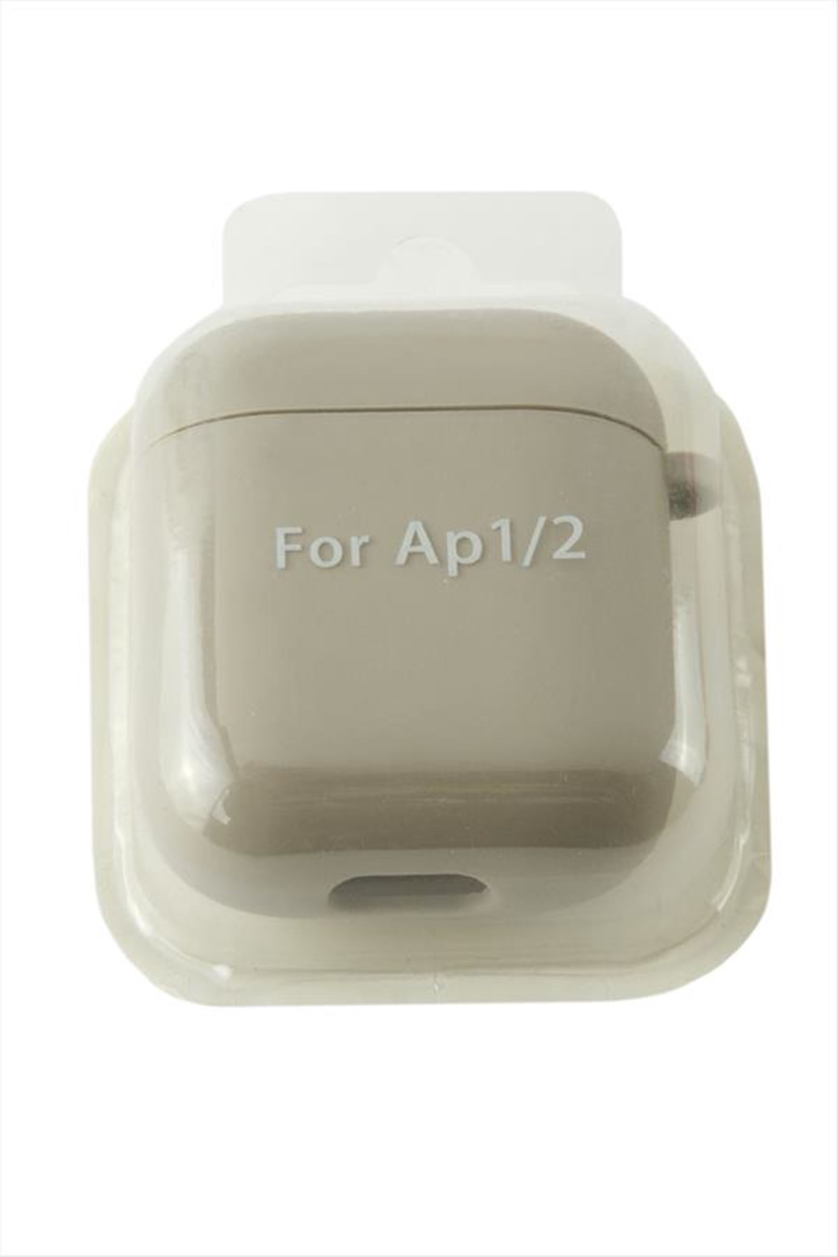 Airpods 1-2 Nesil Uyumlu Kablosuz Silikonlu Kulaklık Kılıfı  - Gri