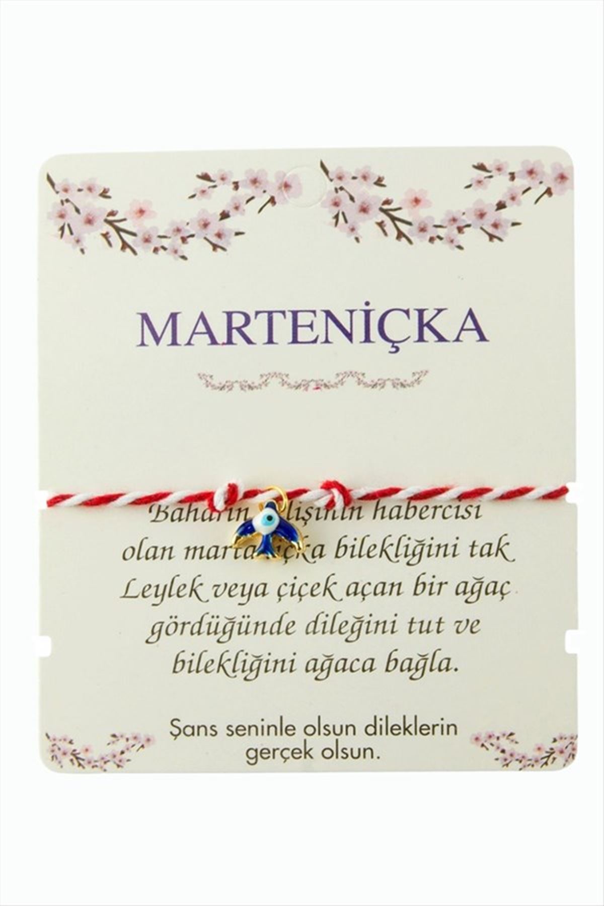 Papatya Marteniçka İp Bileklik - Kırmızı