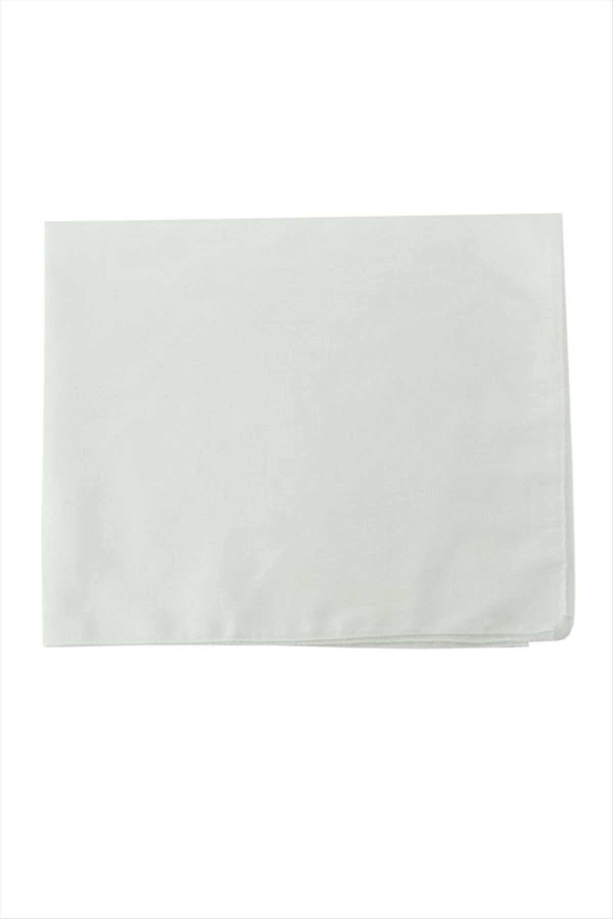 Beyaz Renkli Bandana 50*50 - Beyaz