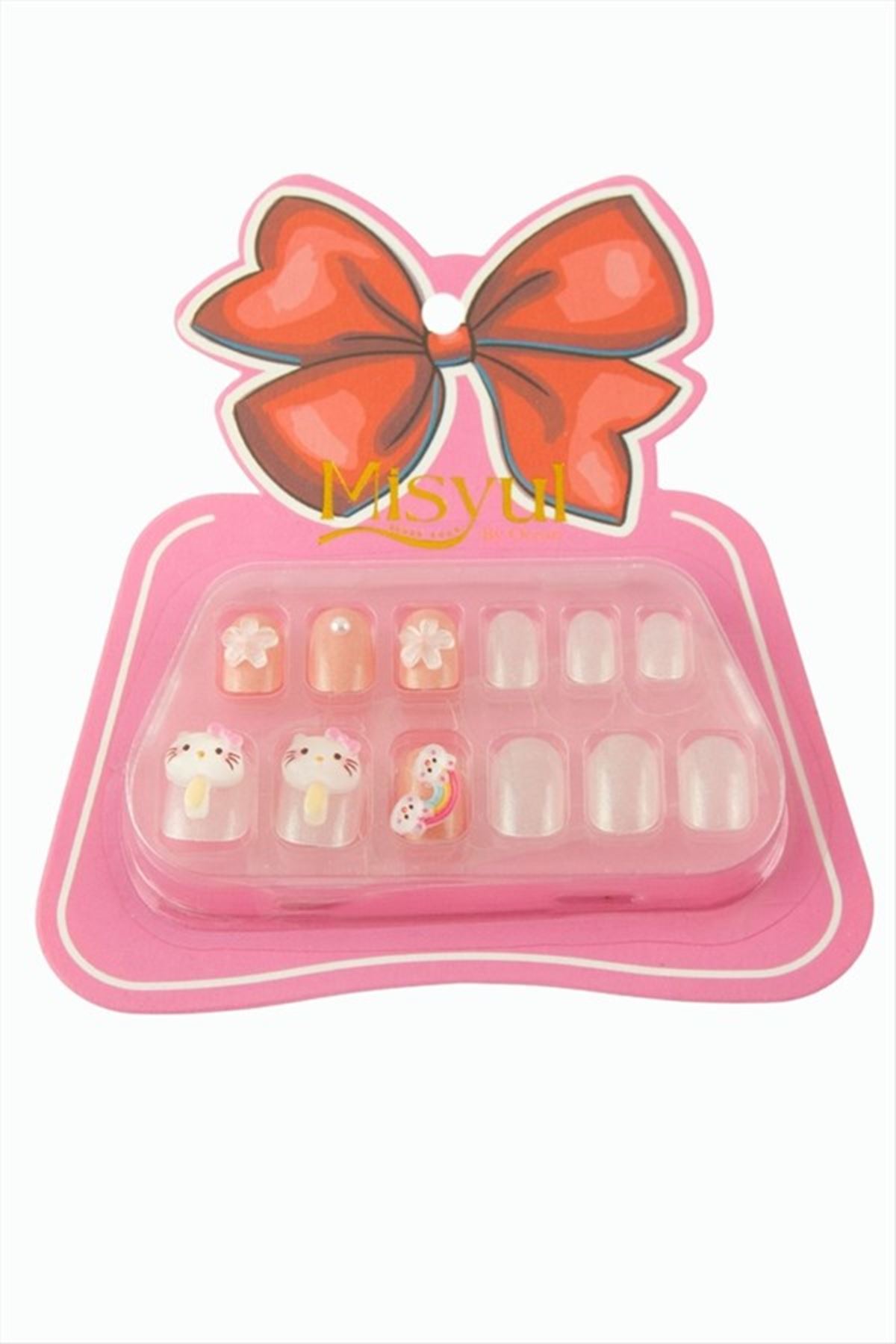 Fiyong Çocuk Takma Tırnak - Pembe