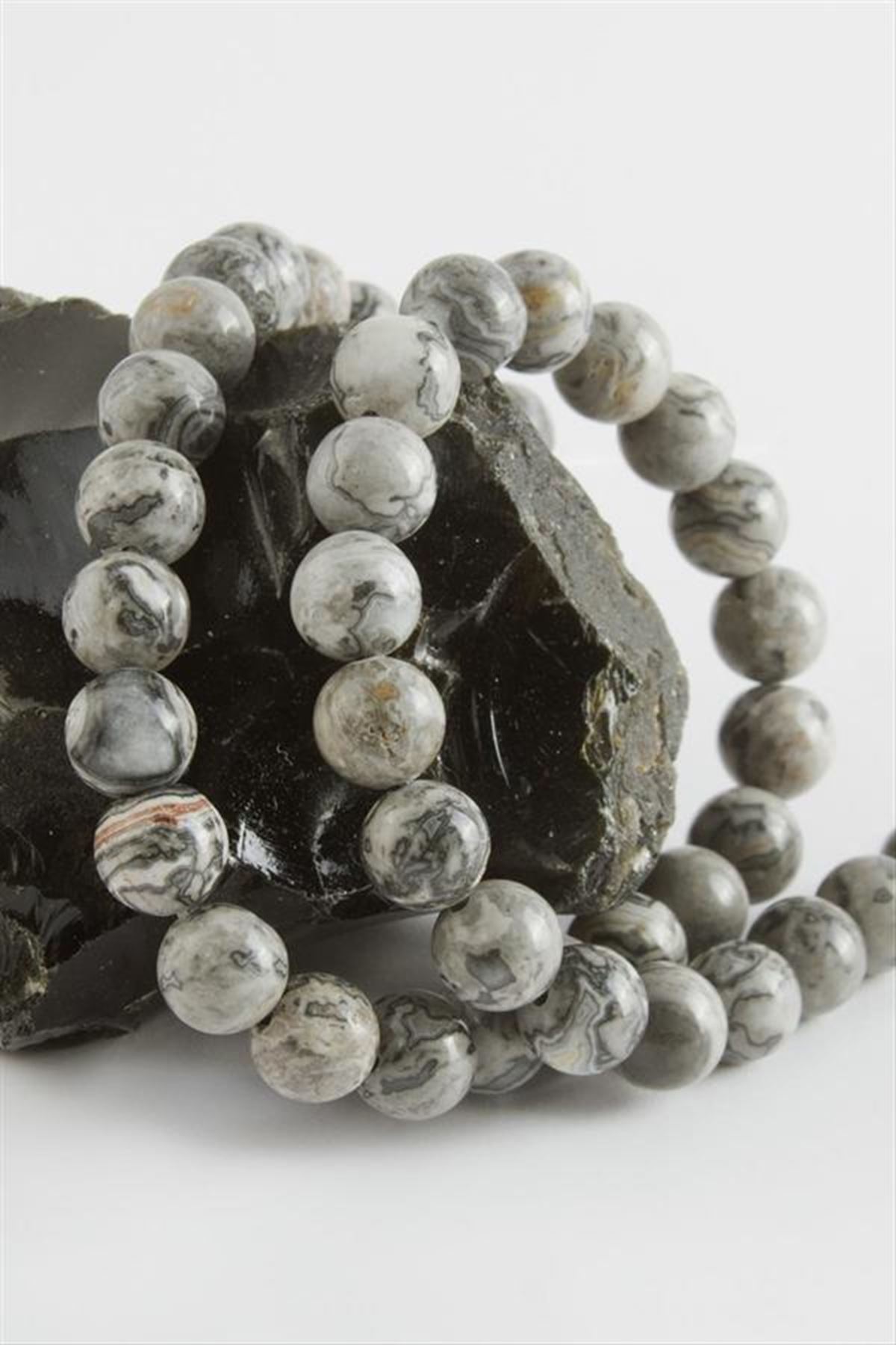 Jasper Taşı 10 mm - Gri