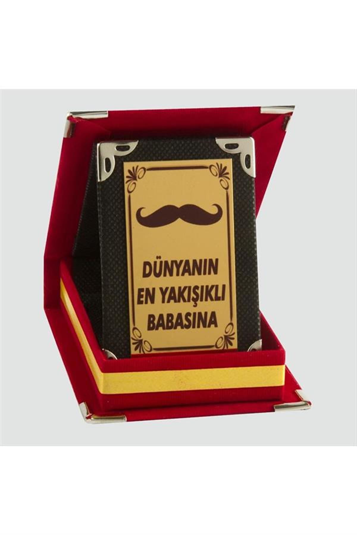 Dünyanın En Yakışıklı Babasına Plaketi - Kırmızı