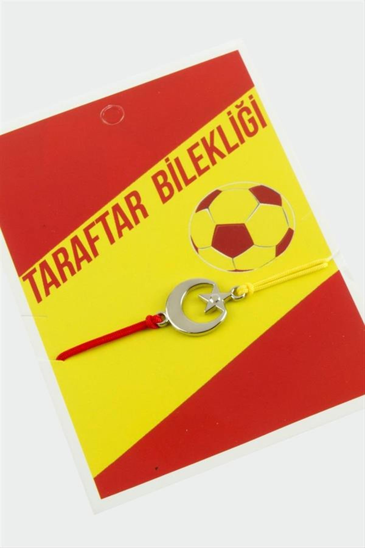 Taraftar İp Bileklik - Kırmızı