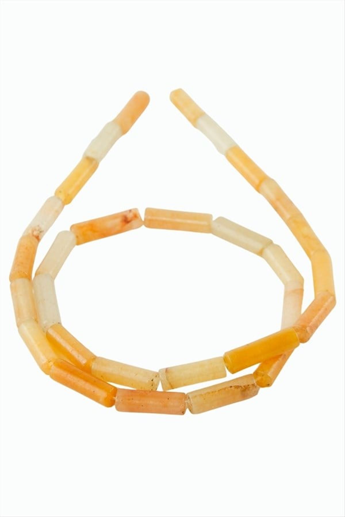 1,4 cm Boru Ceyt Taşı - Sarı