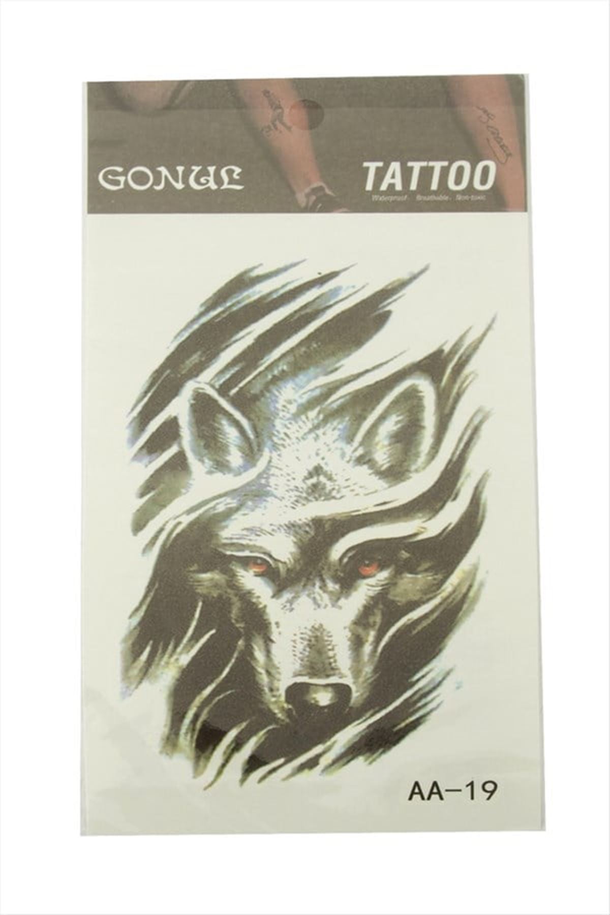 Kurt Tattoo Dövme Sticker - Beyaz