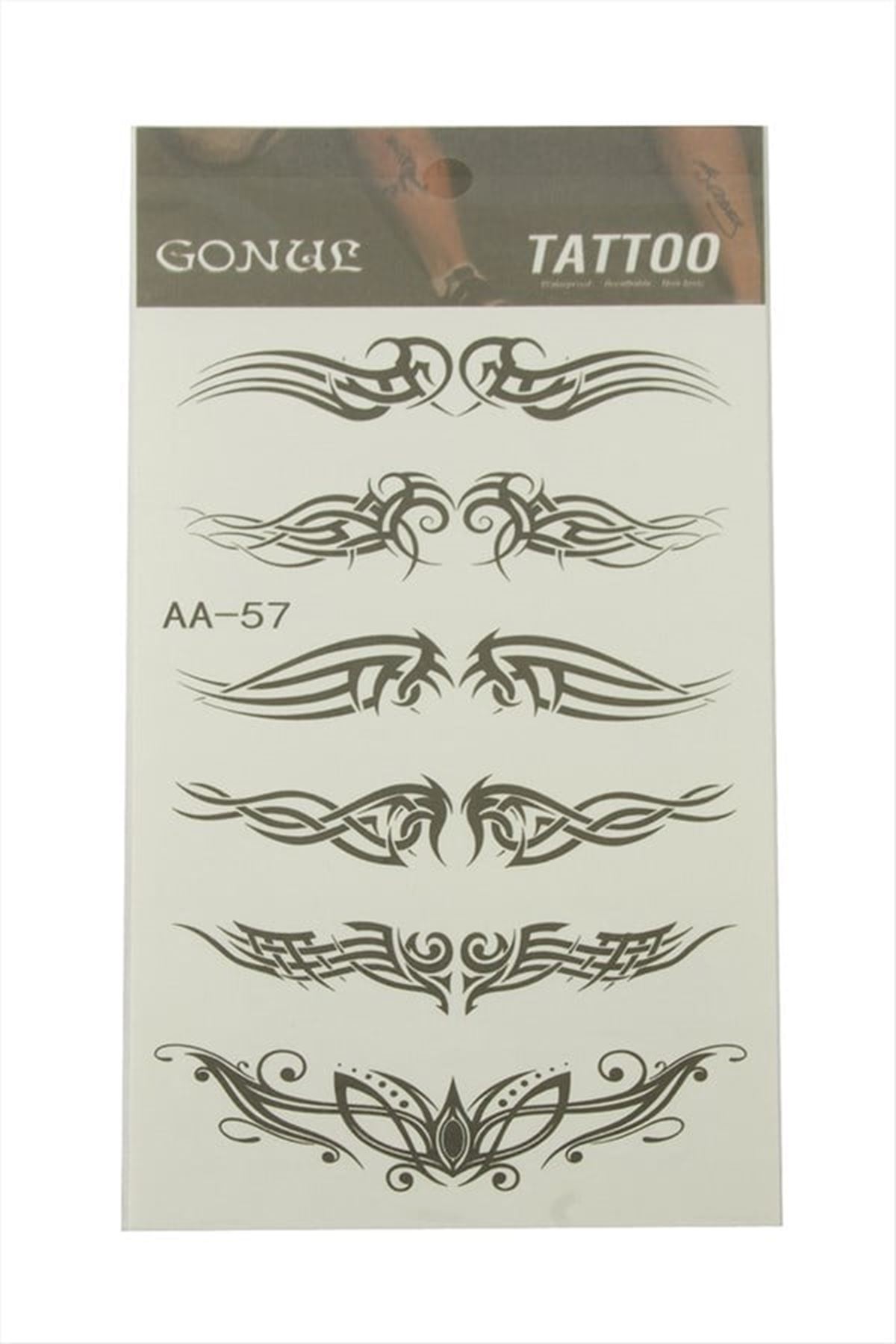 Kanat Tattoo Dövme Sticker - Beyaz
