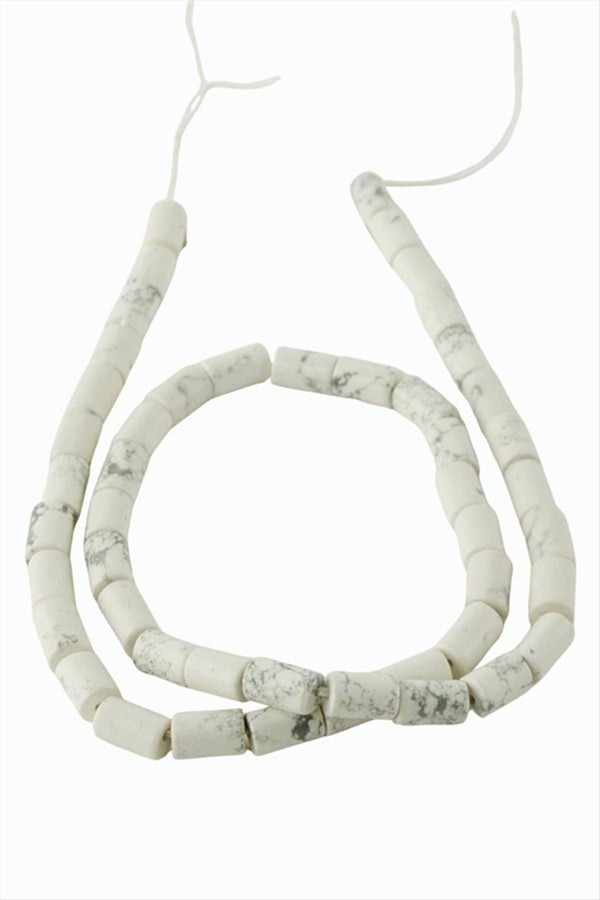 6*8 mm Boru Havlit Taşı - Beyaz