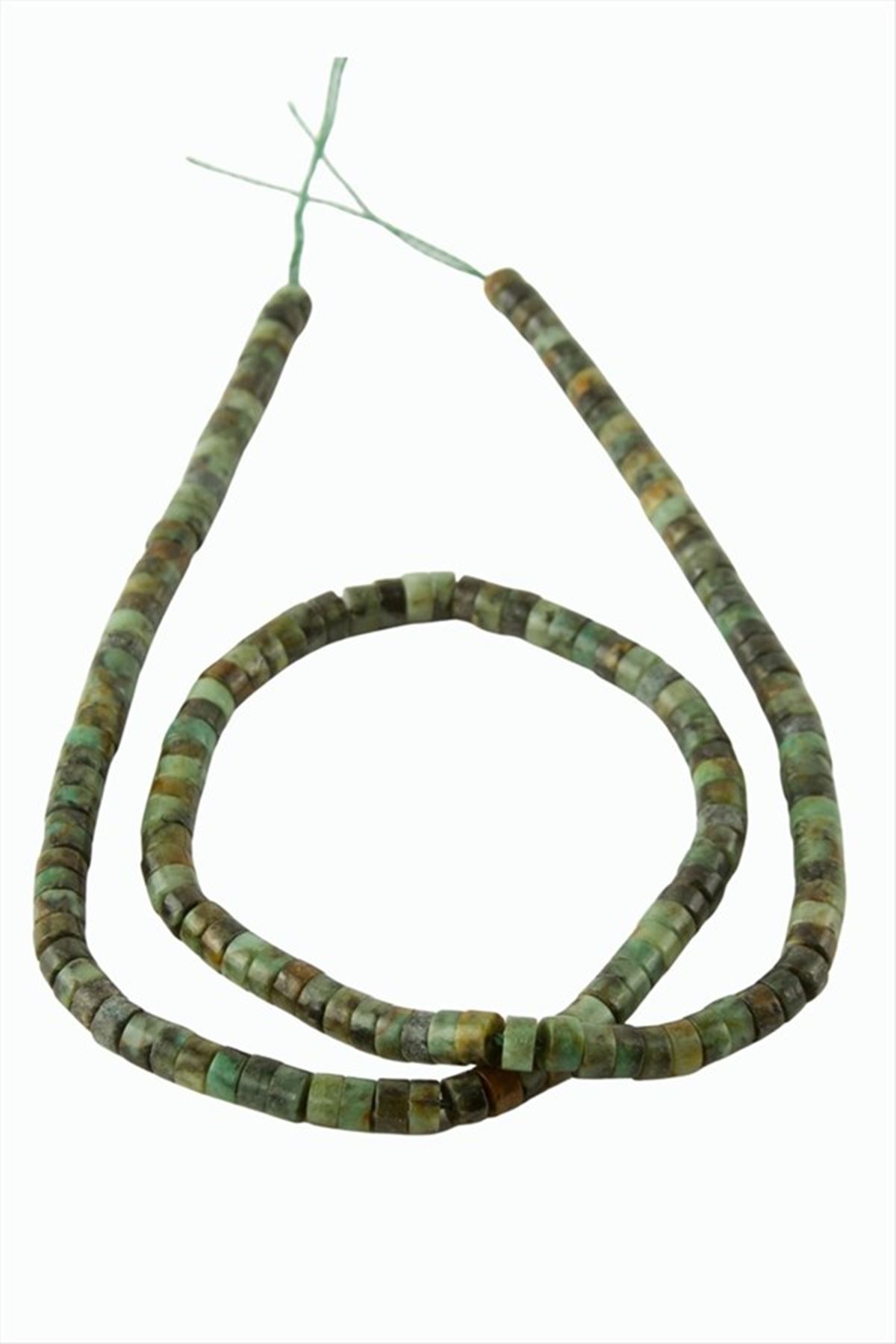 4 mm Disk Turkuaz Taşı - Yeşil