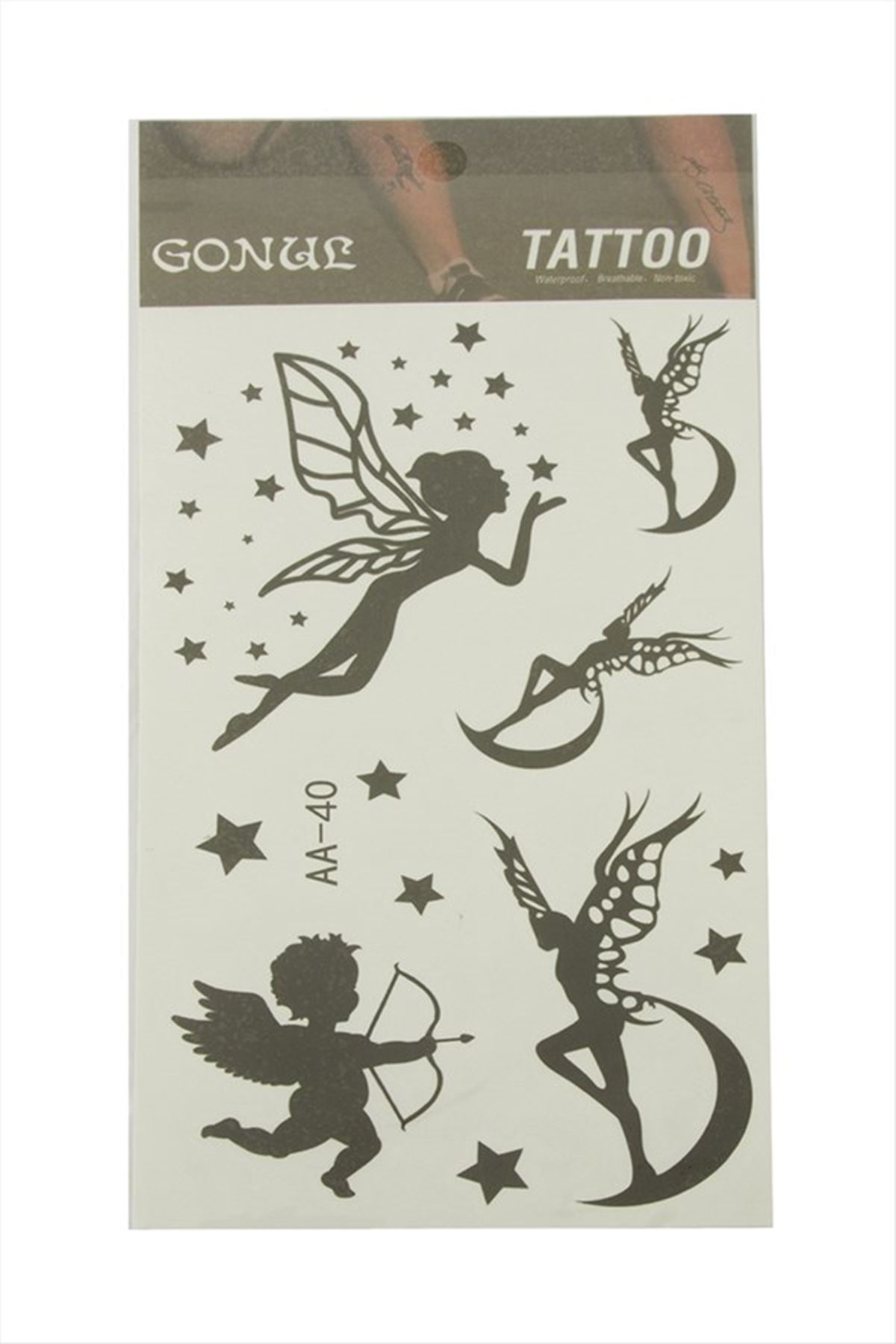 Peri Tattoo Dövme Sticker - Siyah