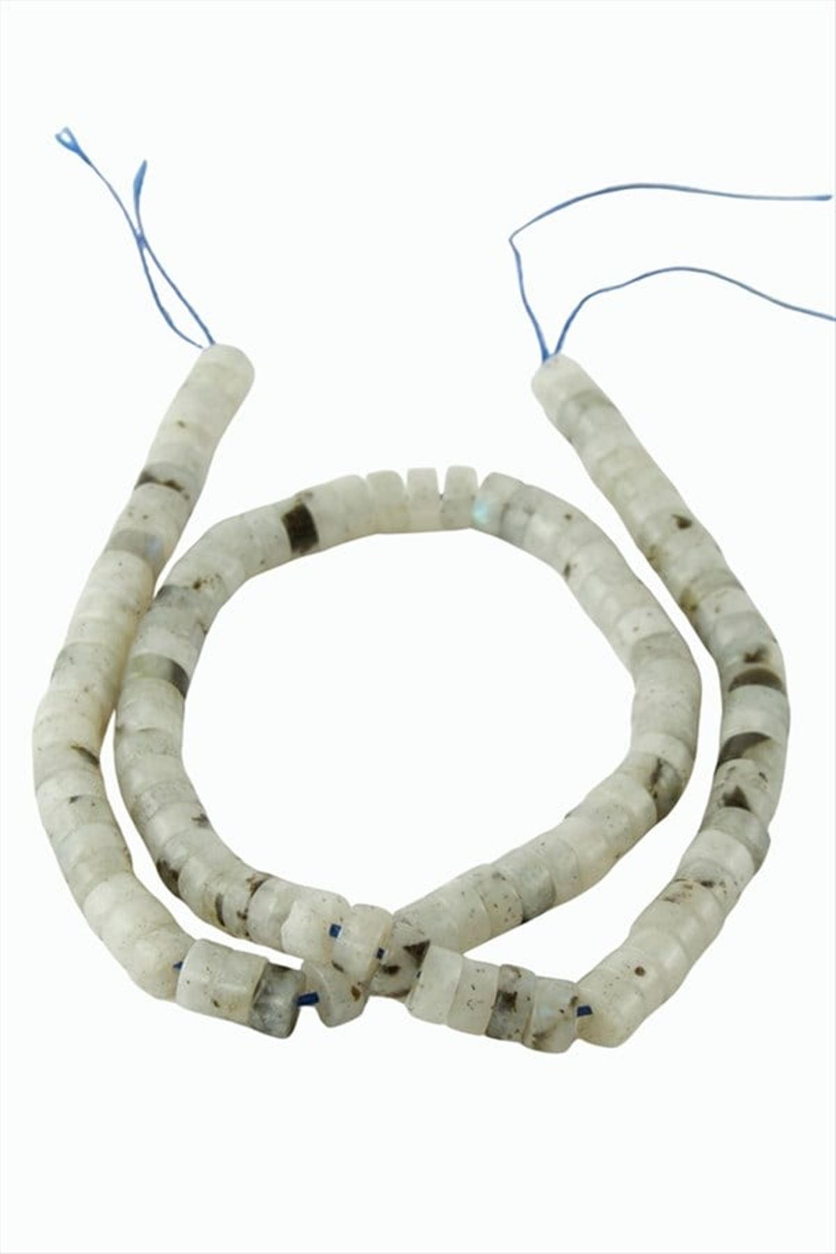 6 mm Disk Ay Taşı - Açık Mavi