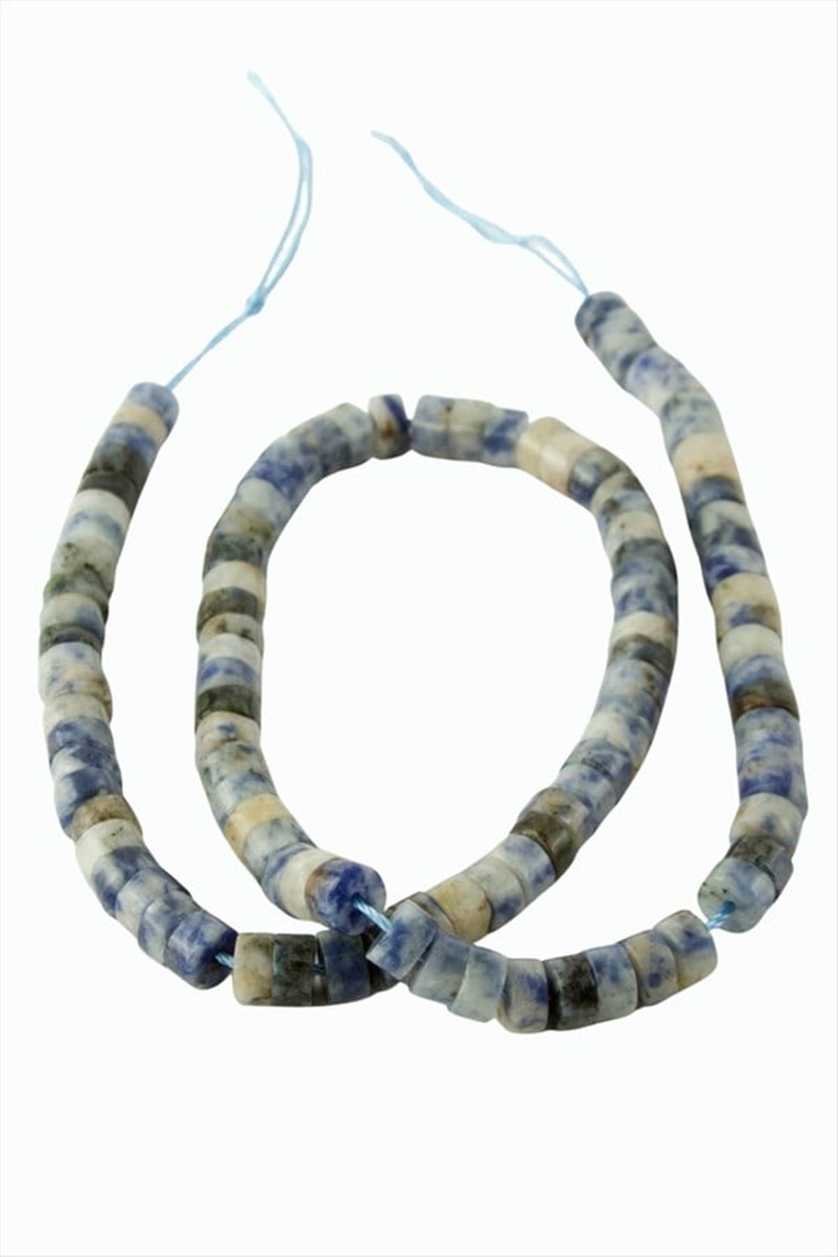 6 mm Disk Sodalit Taşı - Mavi