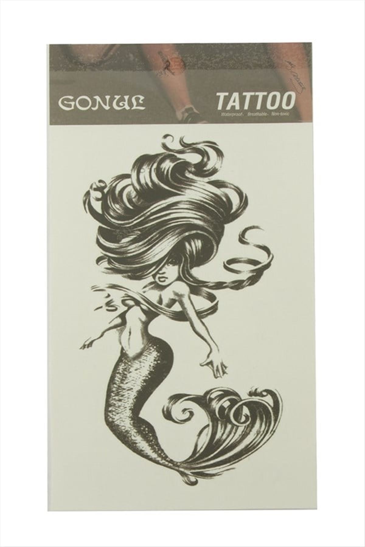 Yılan Tattoo Dövme Sticker - Siyah