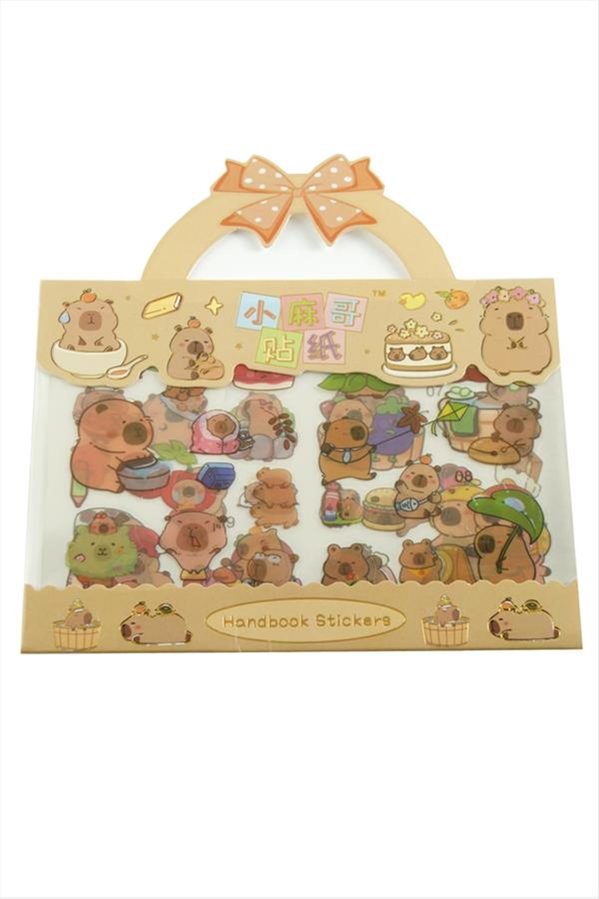 Kromi Çanta Sticker - Ebruli