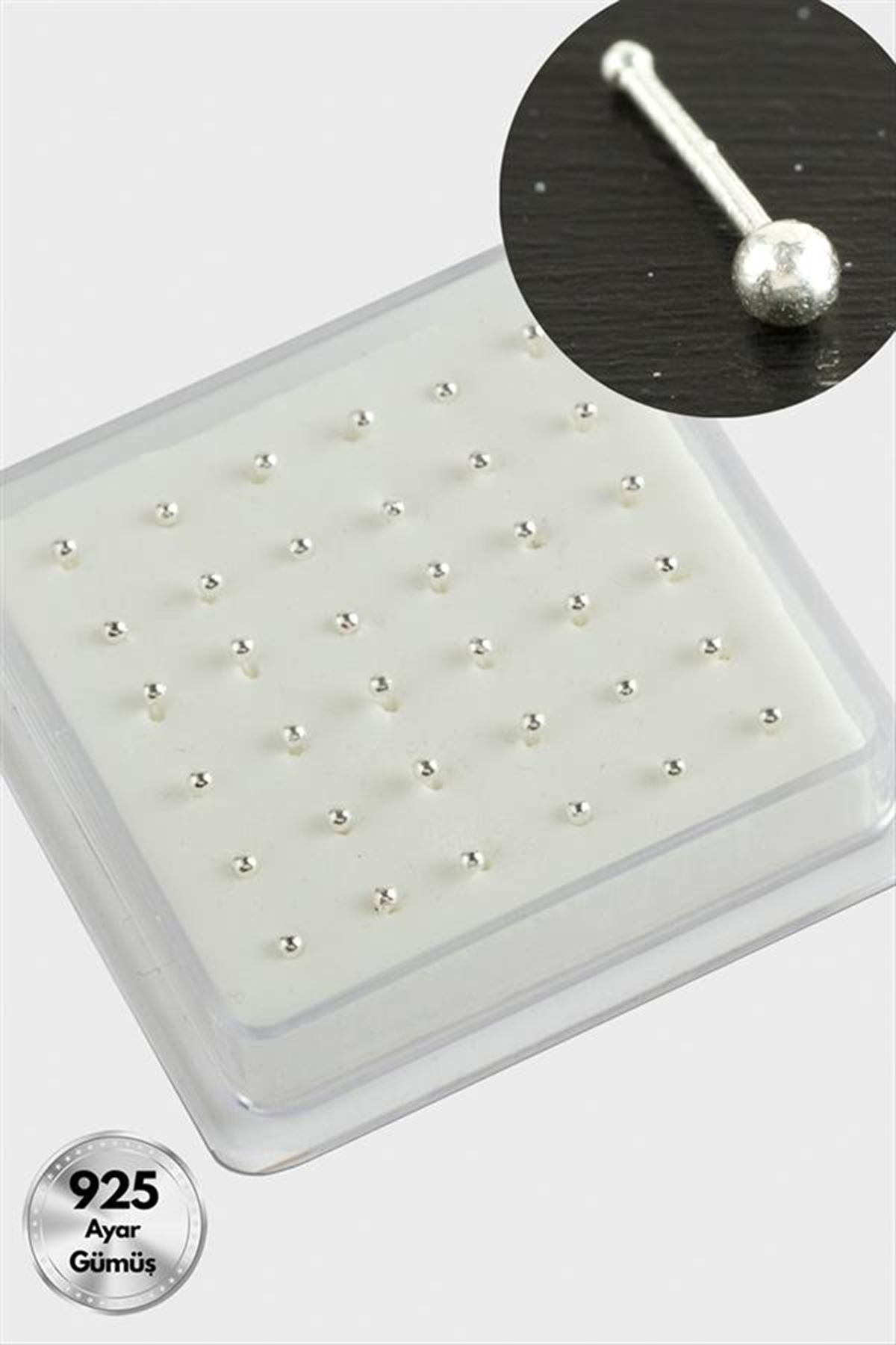 2 mm Top Gümüş Hızma 36 Adet - Gümüş Rengi