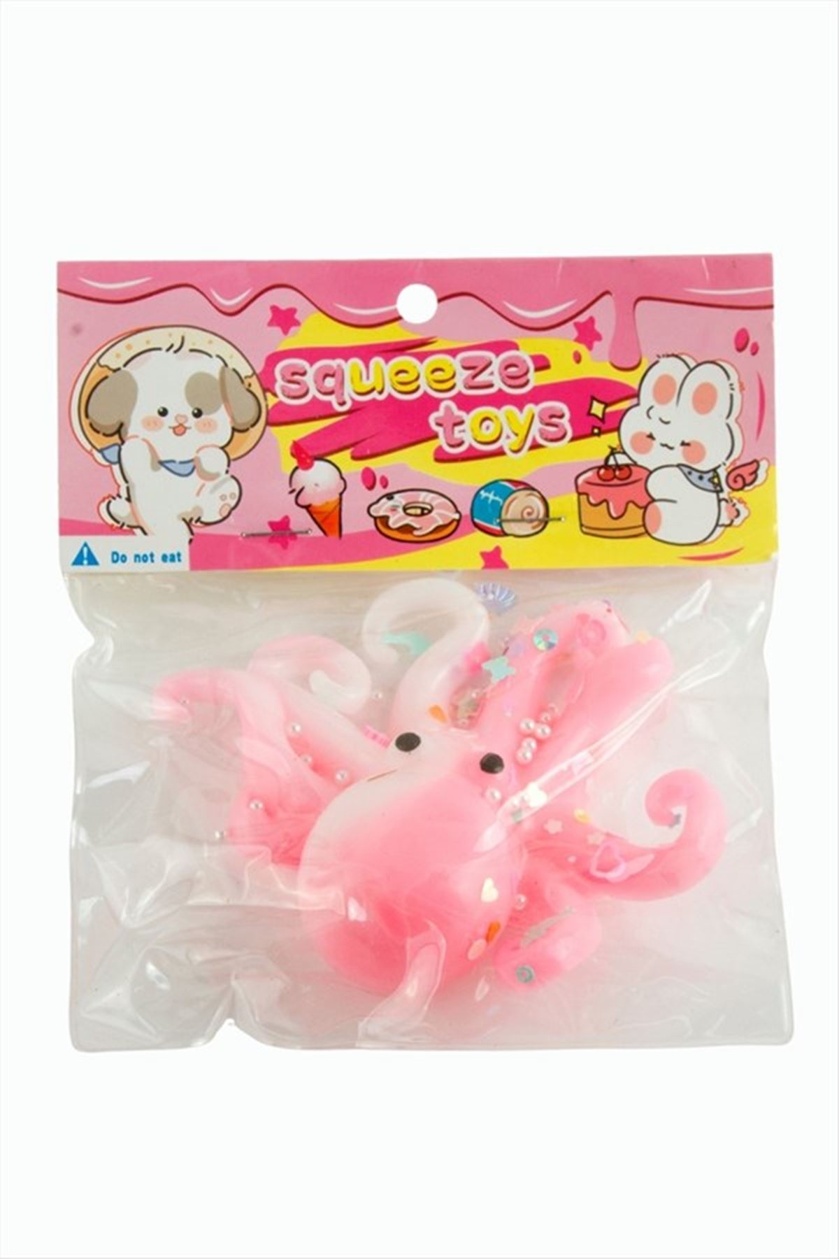 Ahtapot Squishy - Pembe